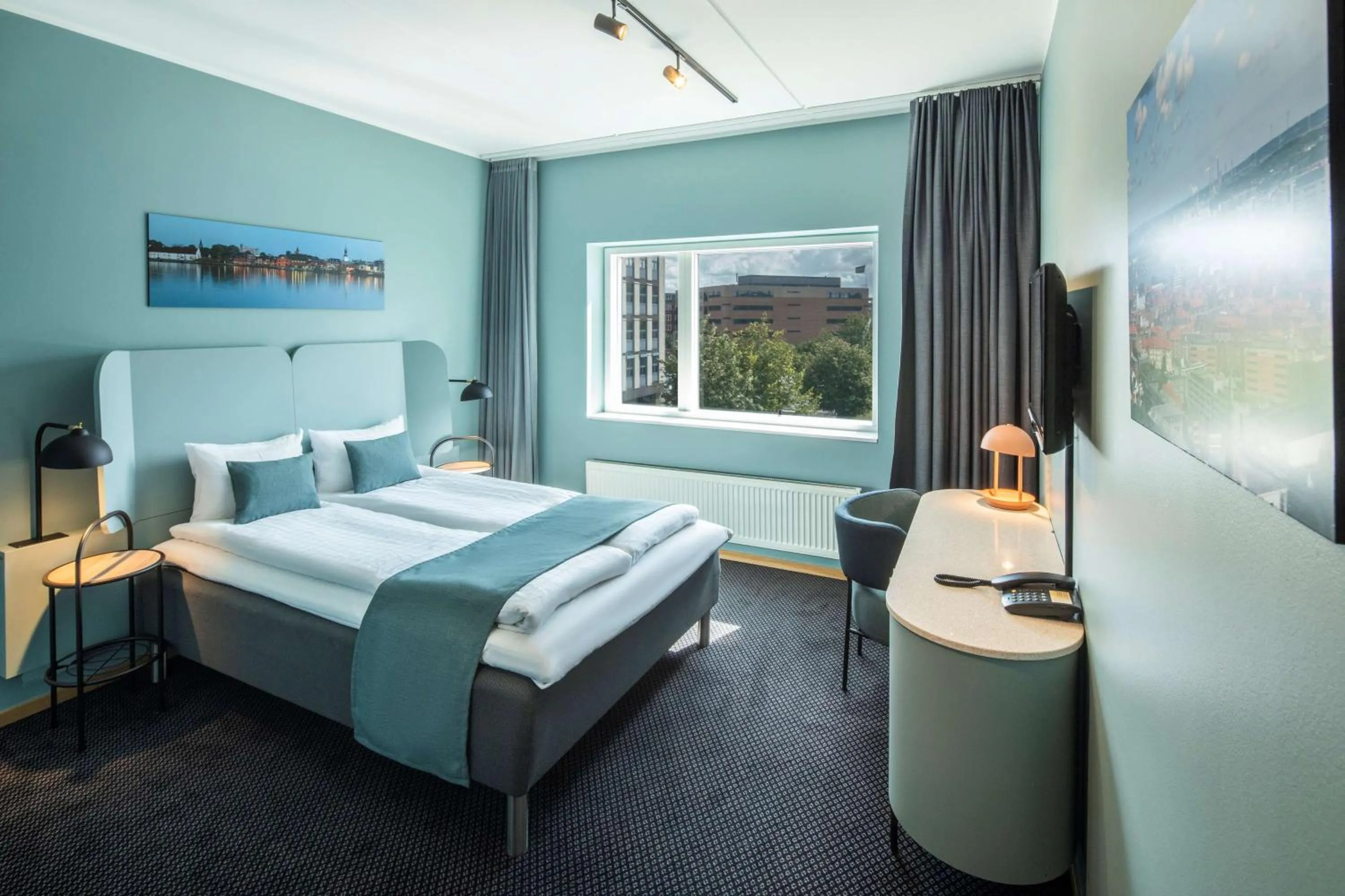 Bedroom, Bed in Scandic Aalborg City