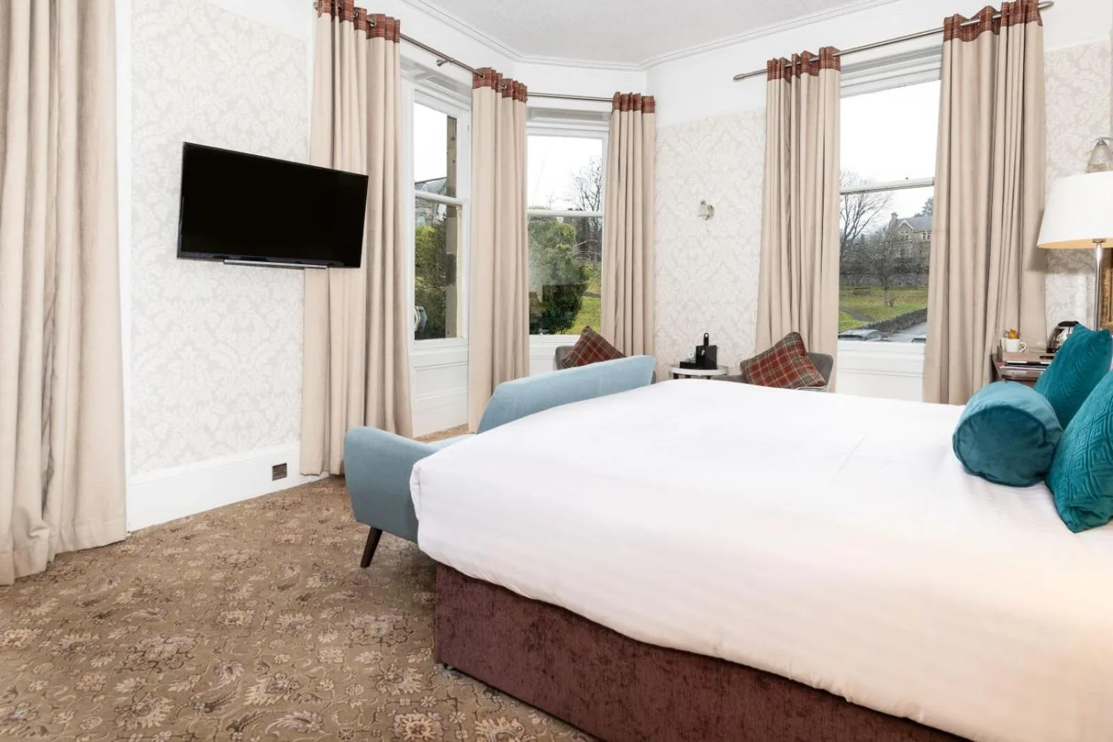 Bedroom, Bed in Scotland's Spa Hotel