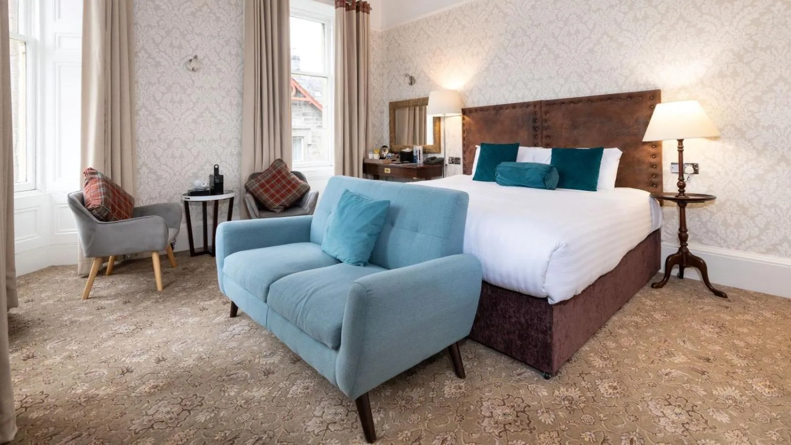 Bedroom, Bed in Scotland's Spa Hotel