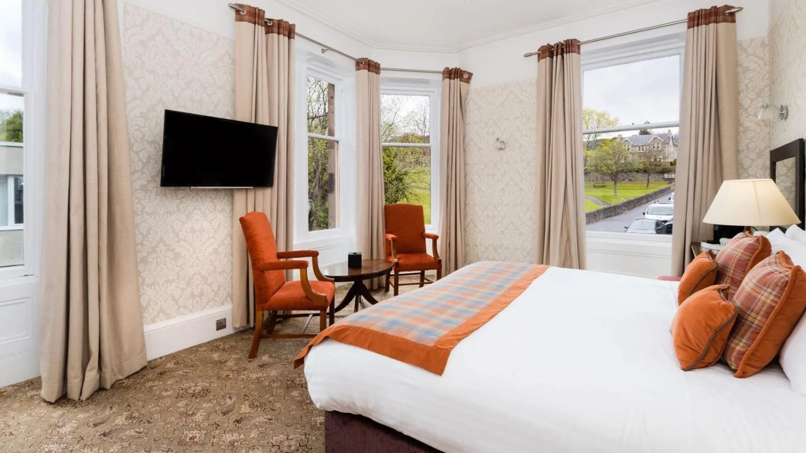 Bedroom, Bed in Scotland's Spa Hotel