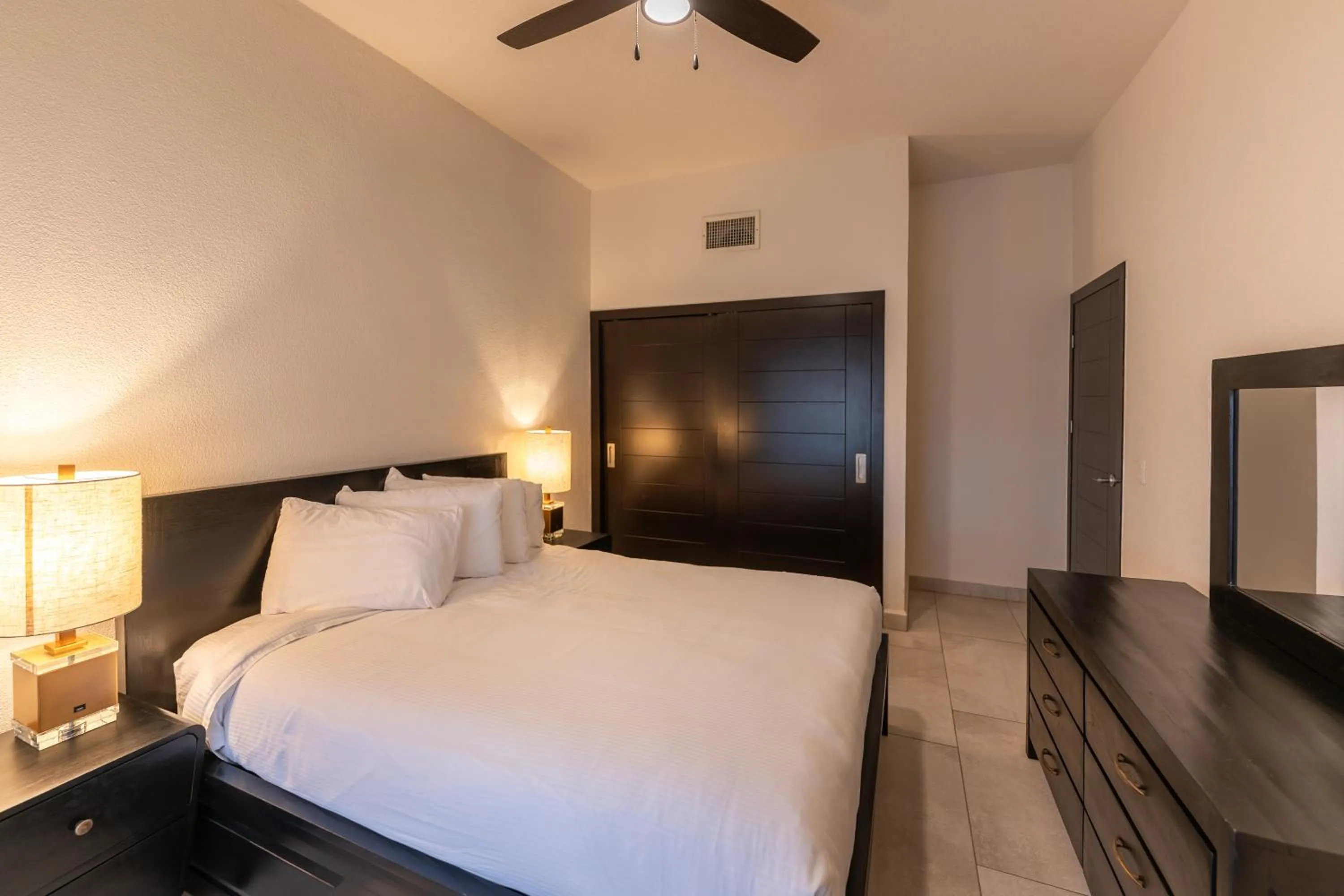 Bed in Laguna Shores Resort