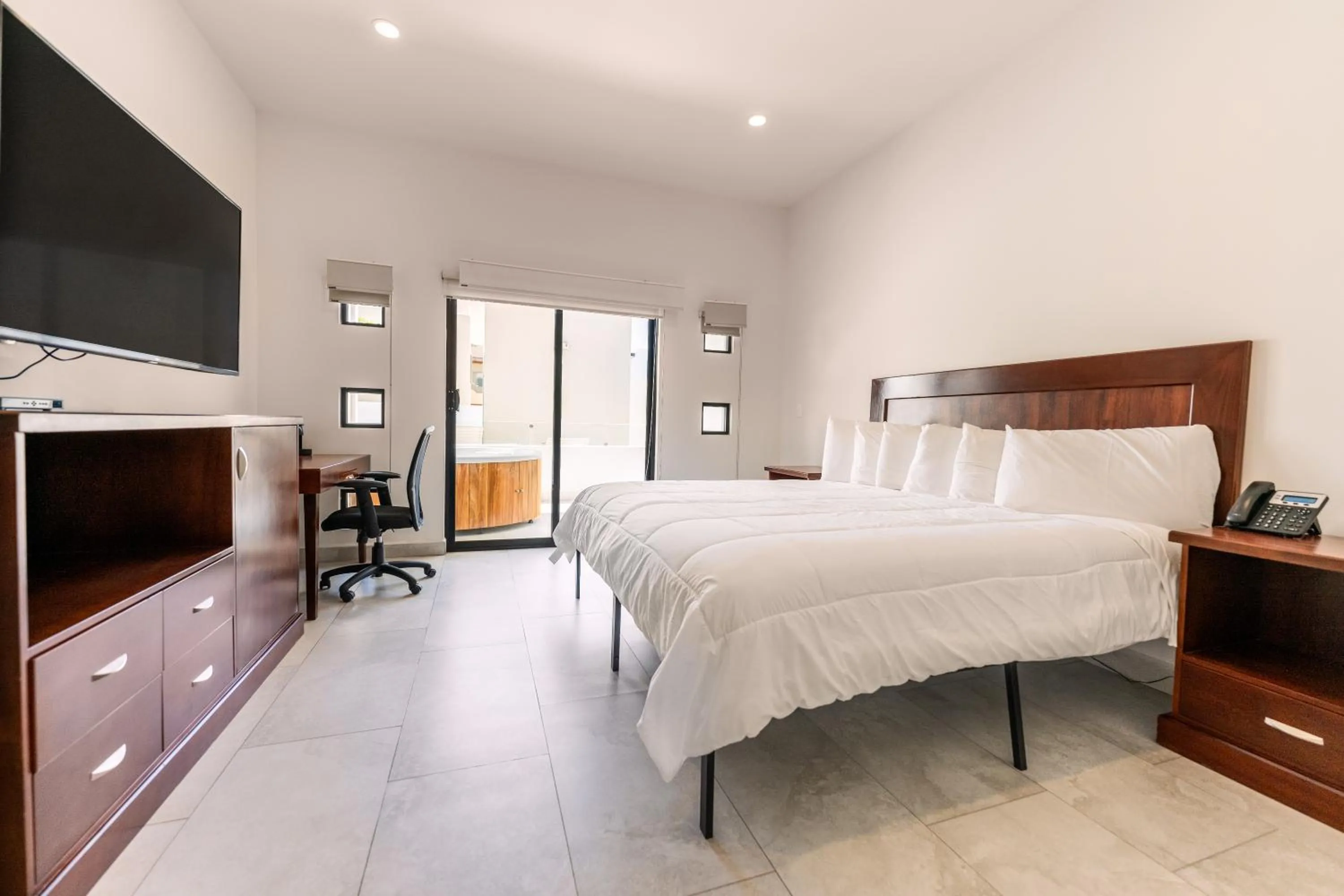 Bed in Laguna Shores Resort