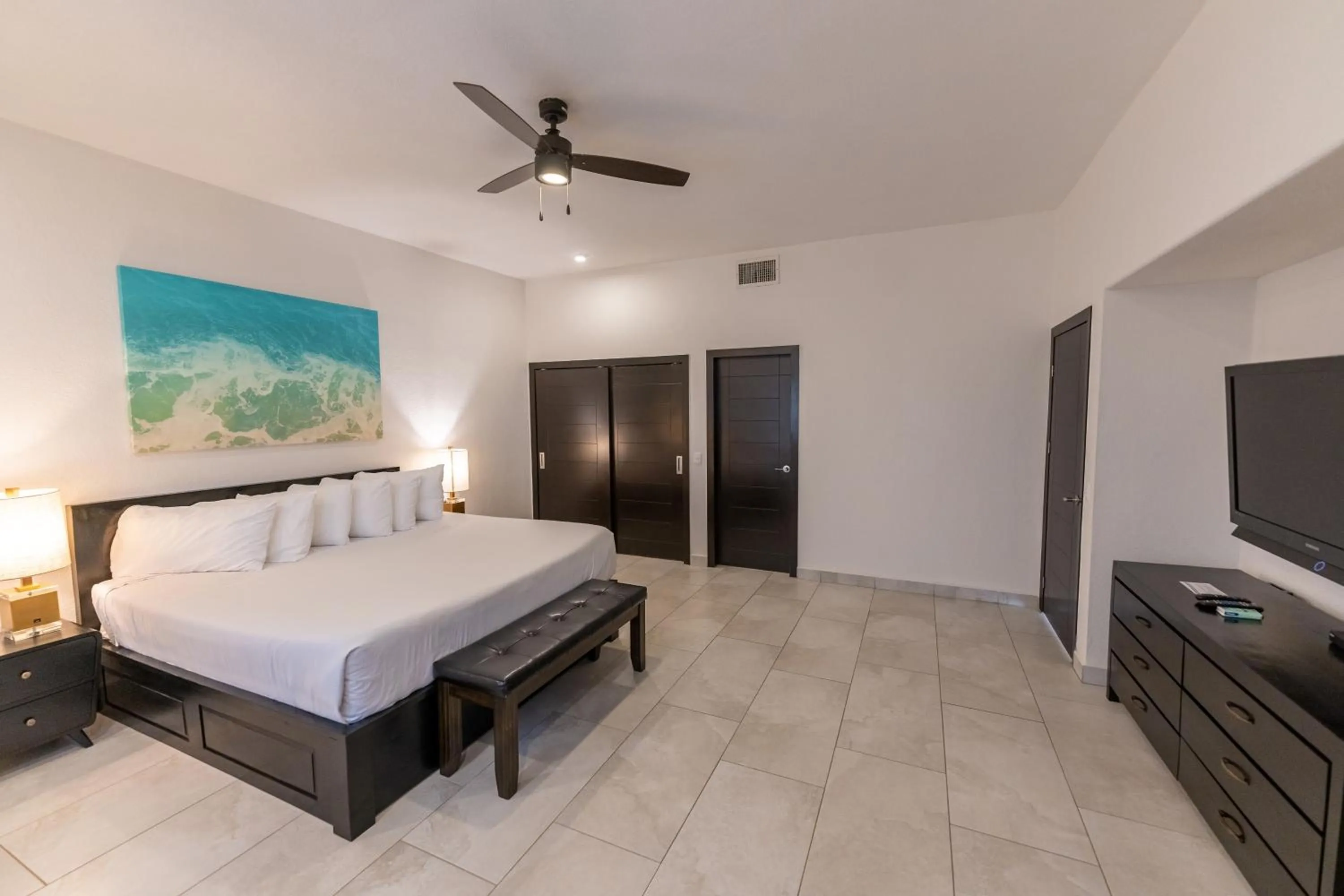 Bed in Laguna Shores Resort