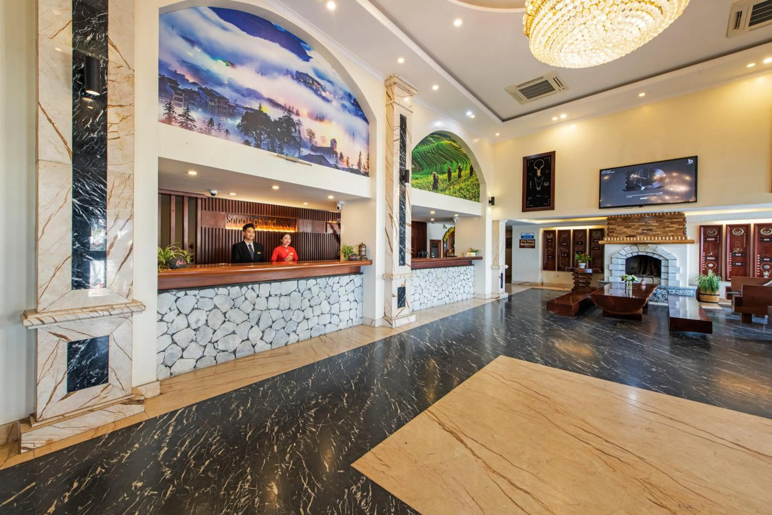 Lobby or reception in Sapa Highland Resort & Spa
