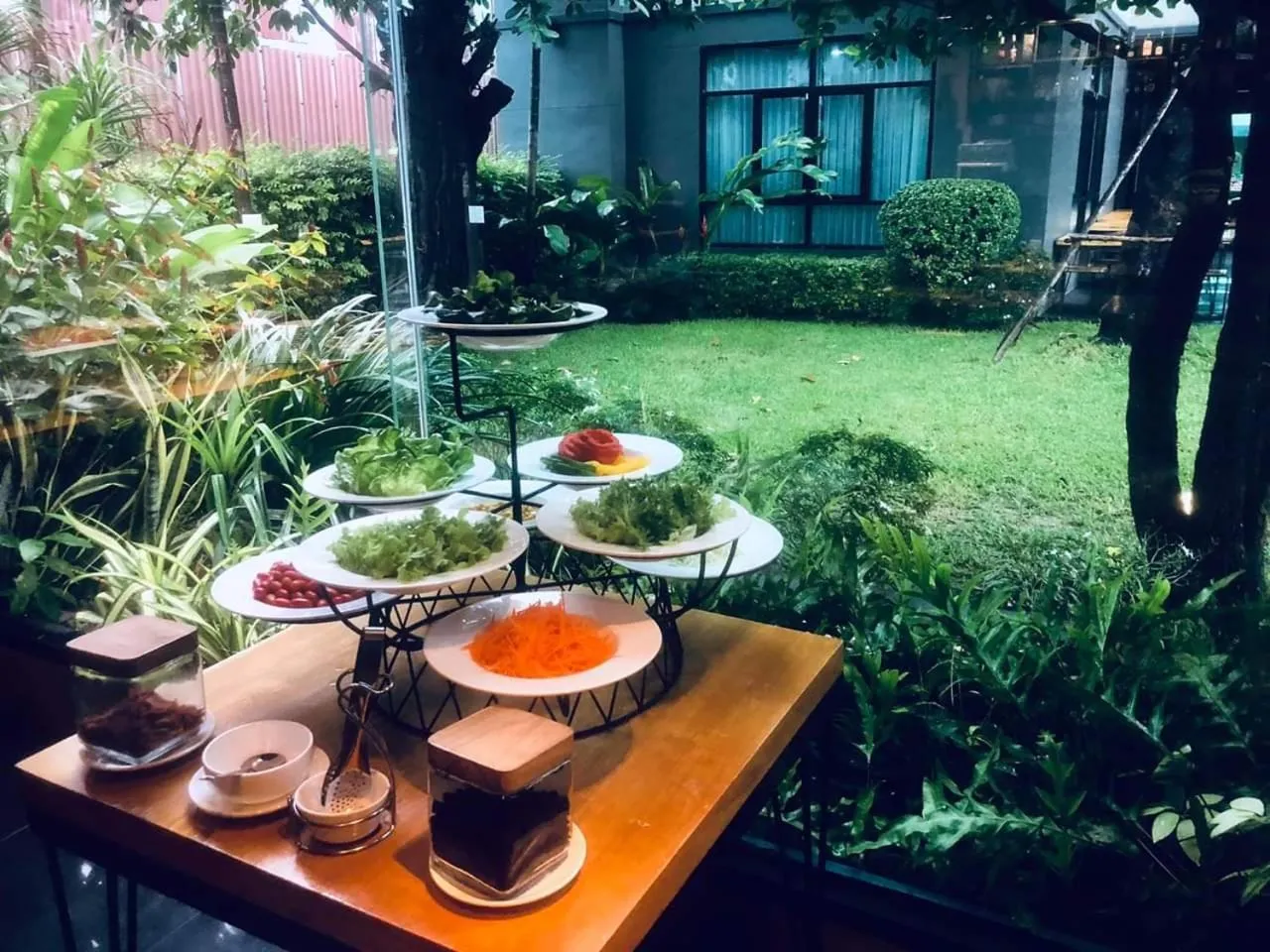 Buffet breakfast in Cresco Hotel Buriram