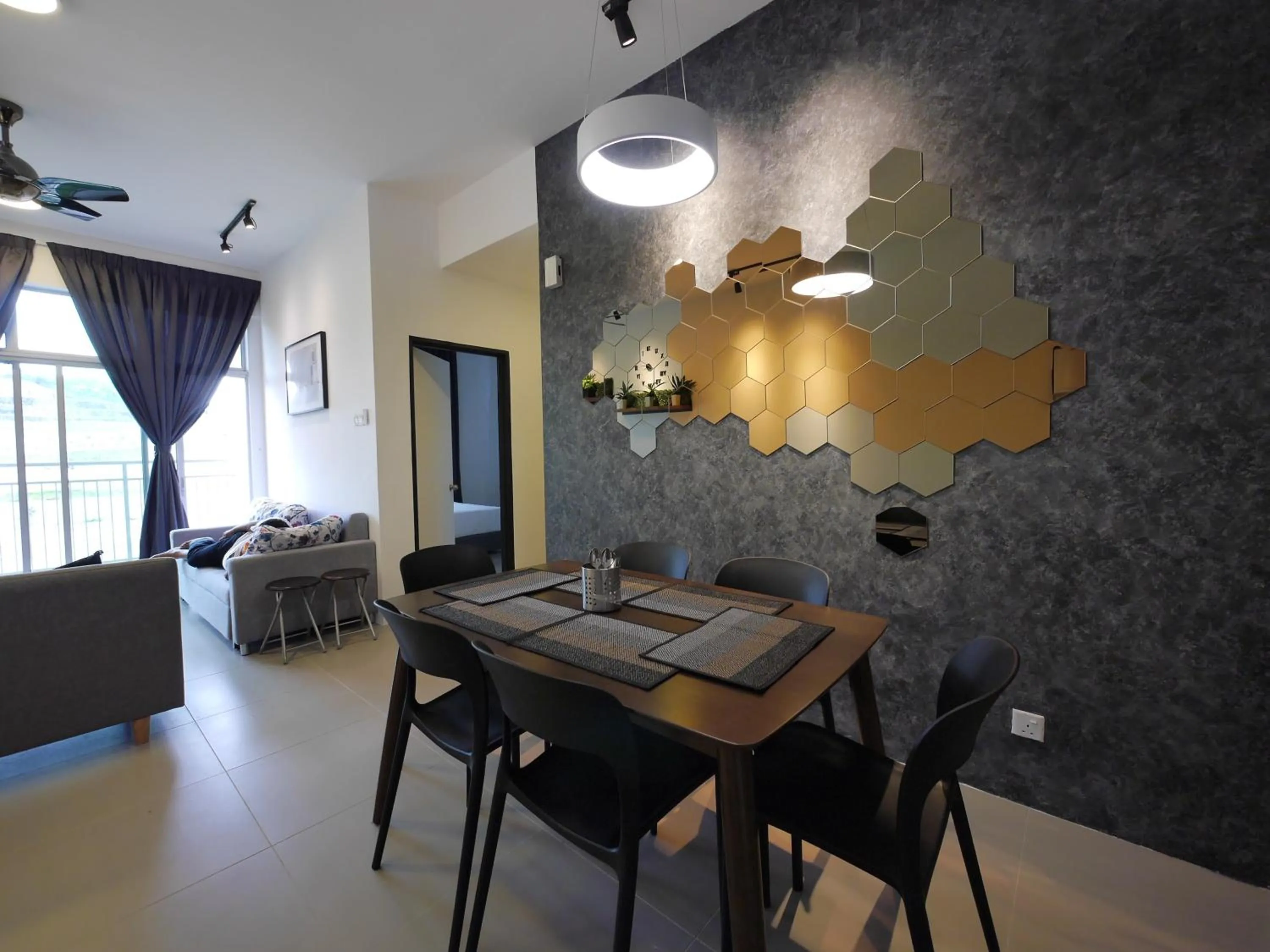 Dining area in Play Residence at Golden Hills