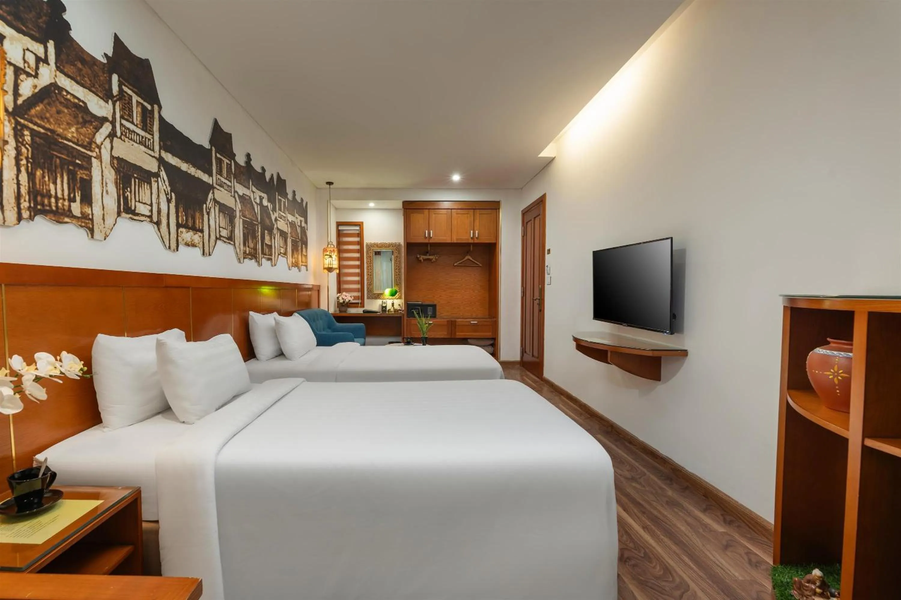 Bedroom, Bed in Hanoi Golden Holiday Hotel