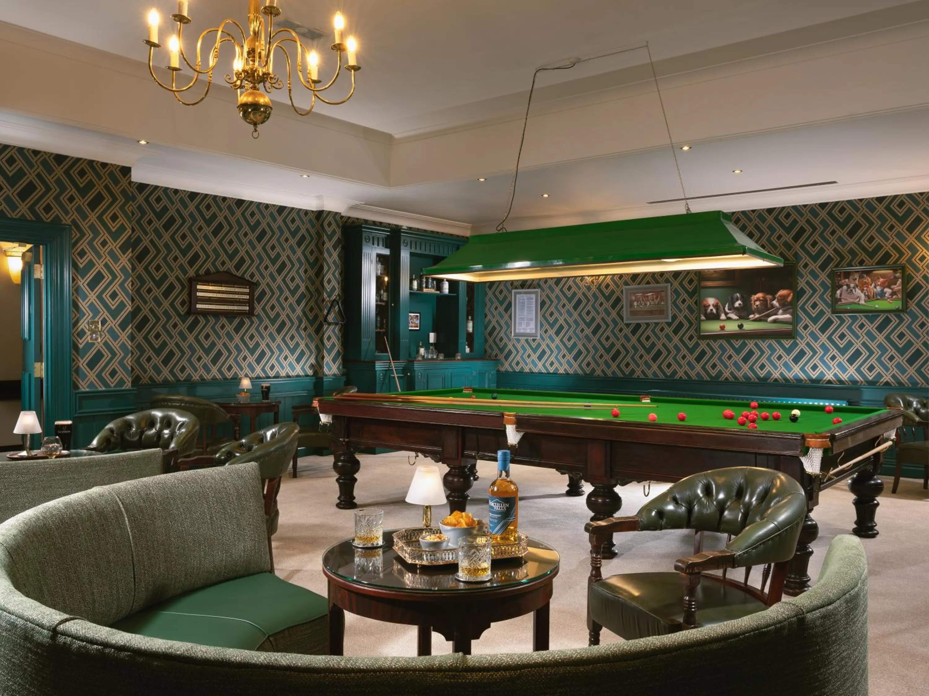 Game Room in Fitzpatrick Castle Hotel