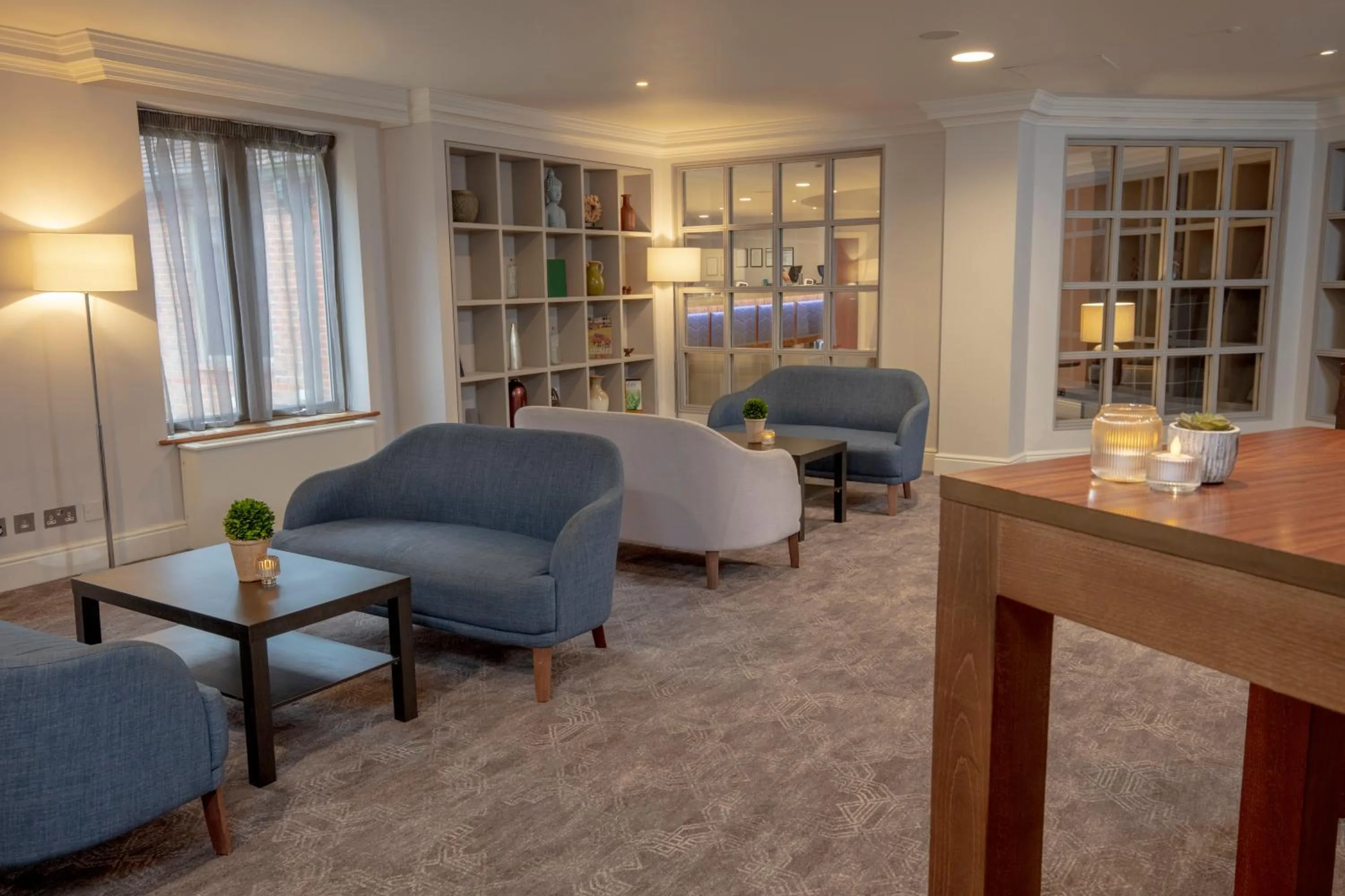 Lobby or reception in Cambridge Belfry Hotel & Spa