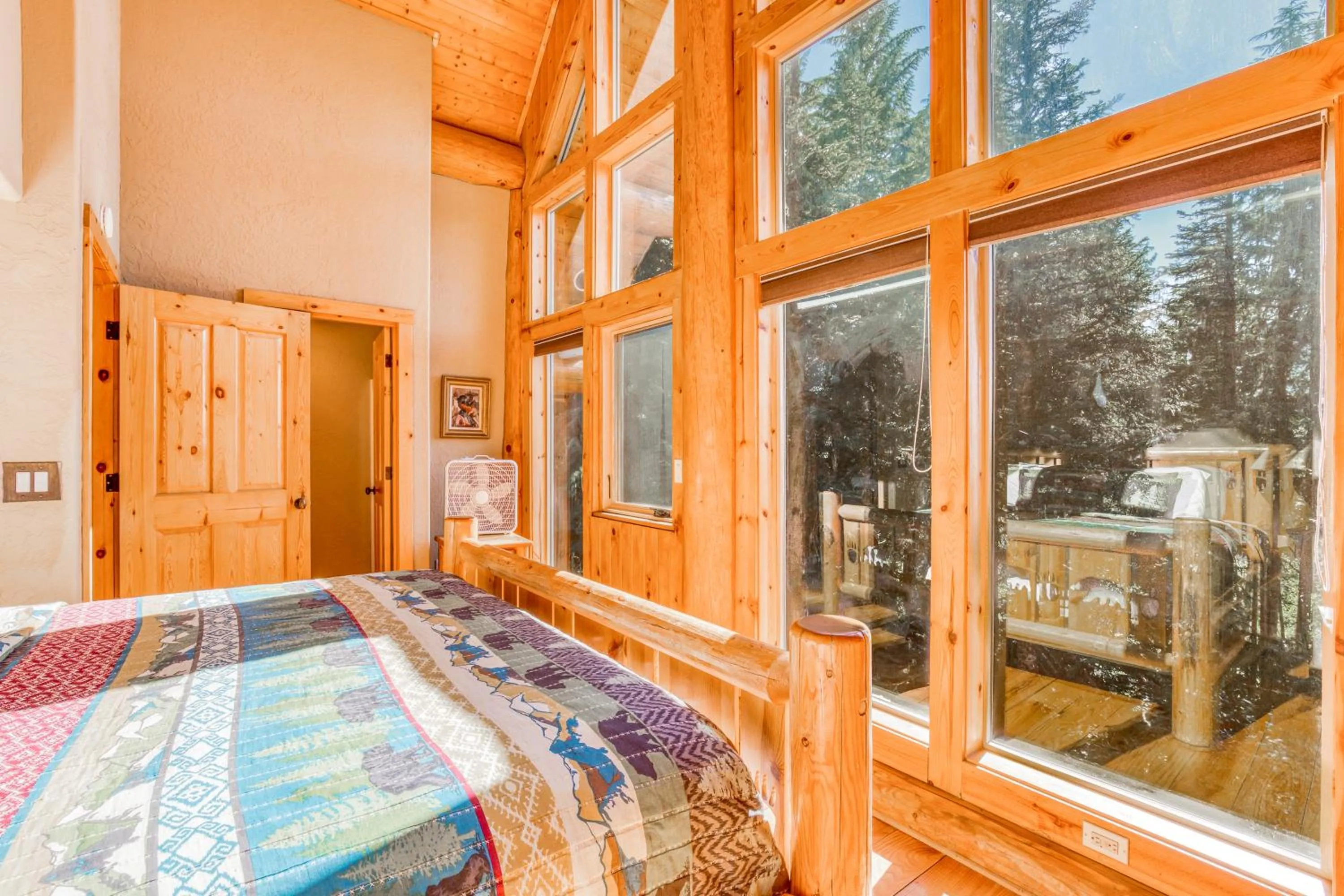Bed in Skiing Bear Chalet