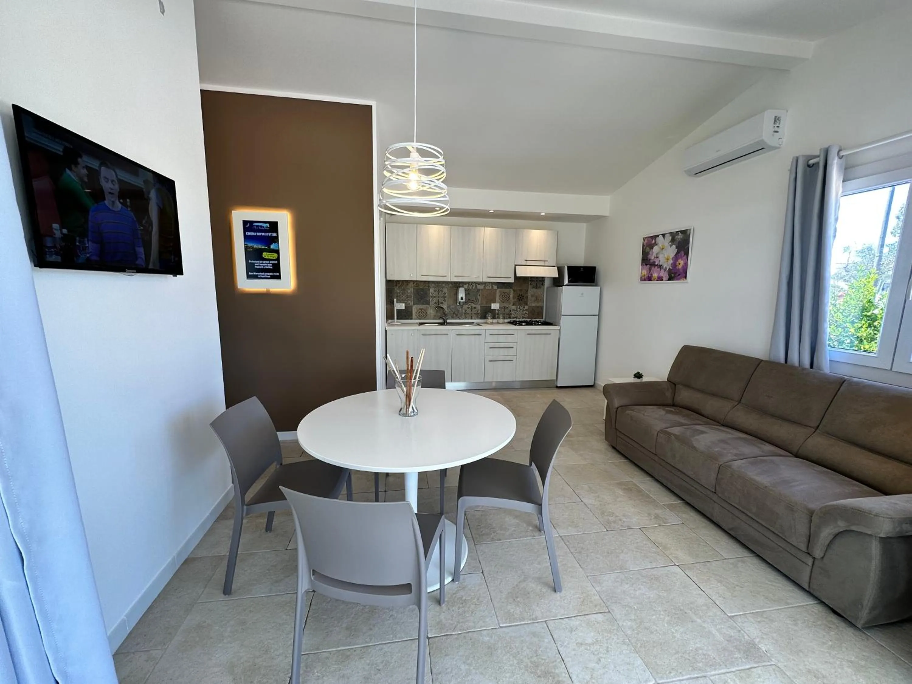 Seating area in AgriFamily Village