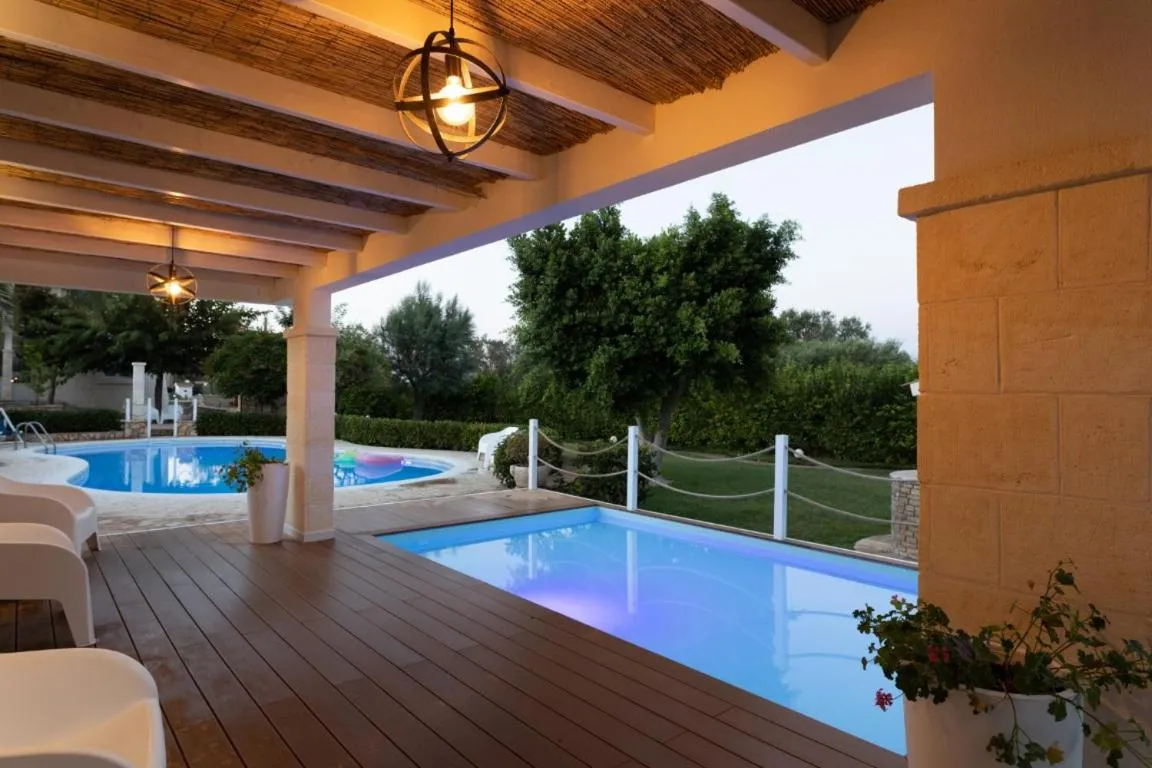 Pool view in AgriFamily Village