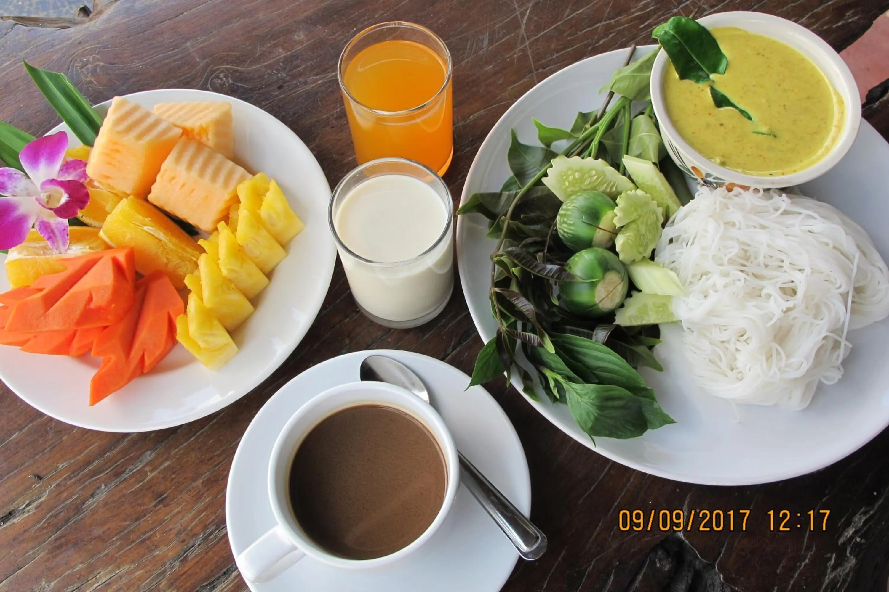 Asian breakfast in Krabi Inn Resort