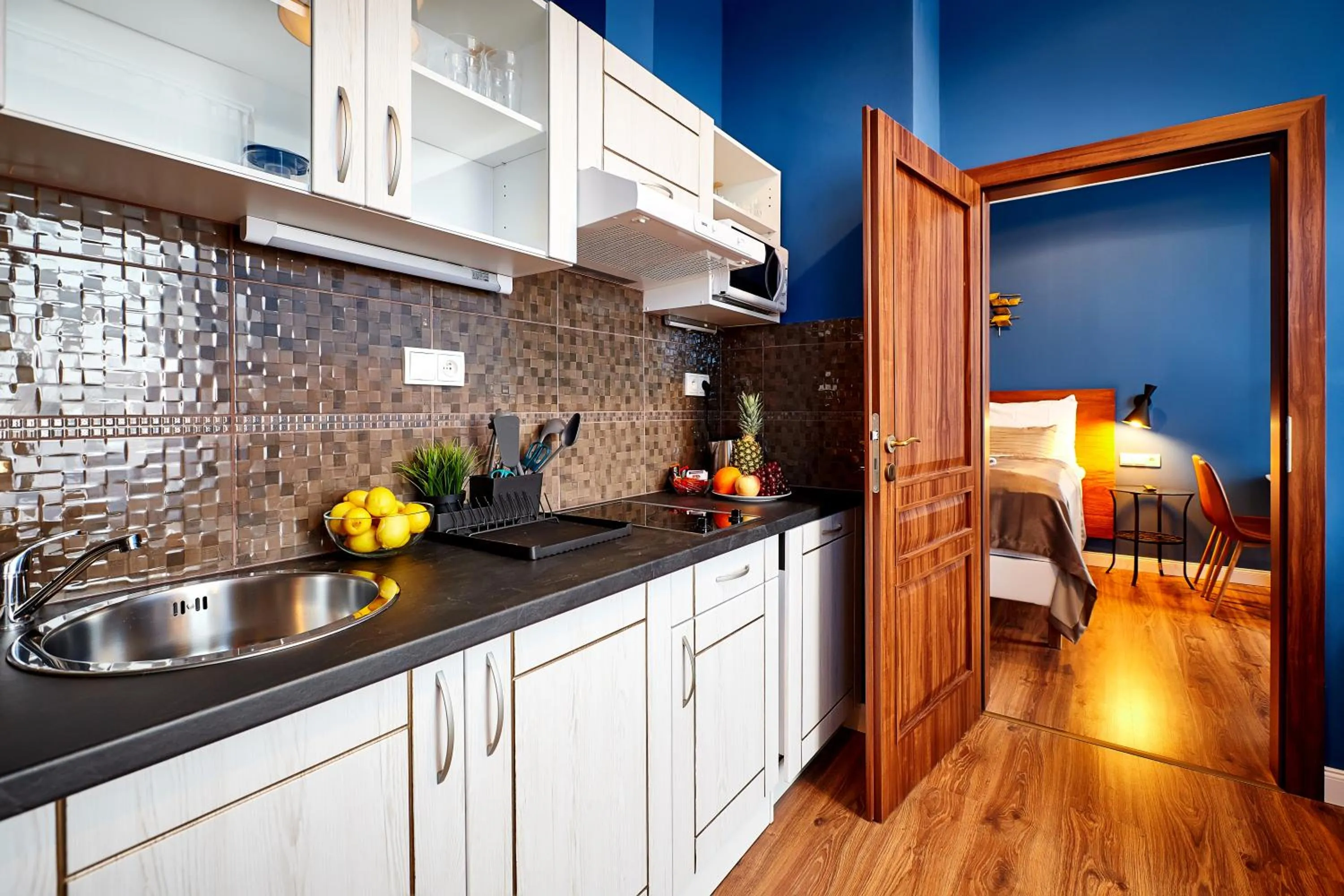 Kitchen or kitchenette in Residence Vaclavska