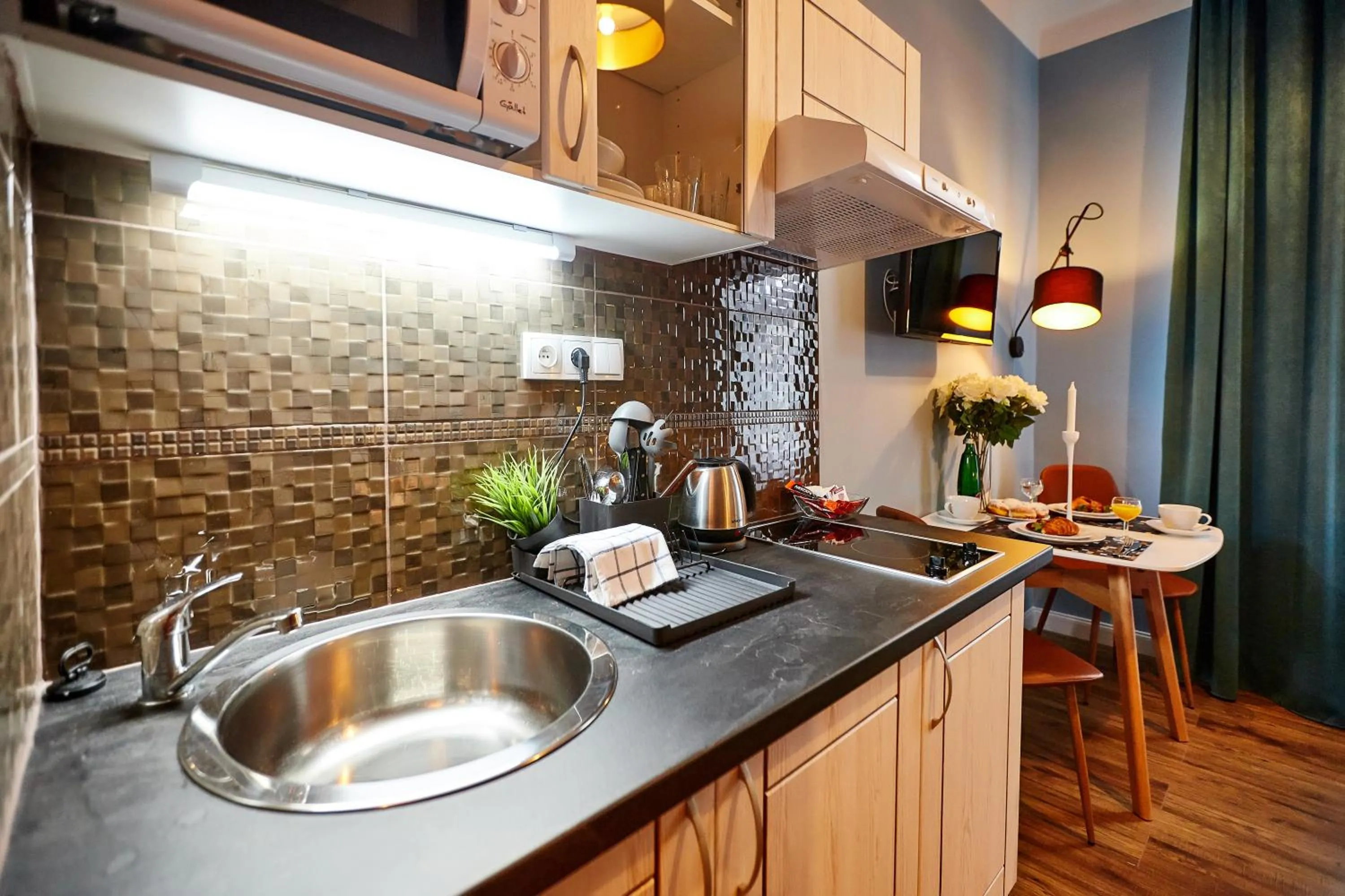 Kitchen or kitchenette in Residence Vaclavska