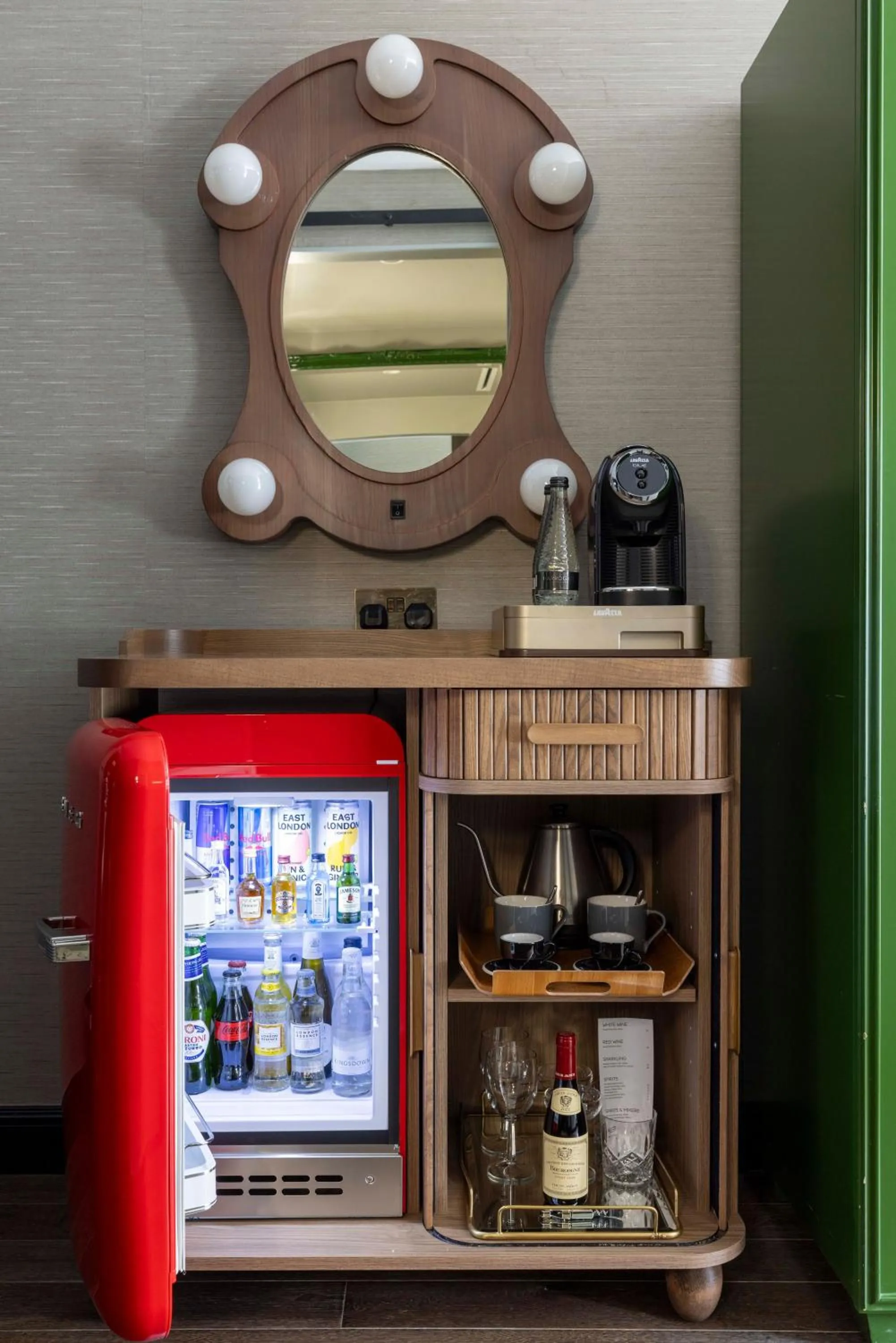 minibar in Mondrian London Shoreditch