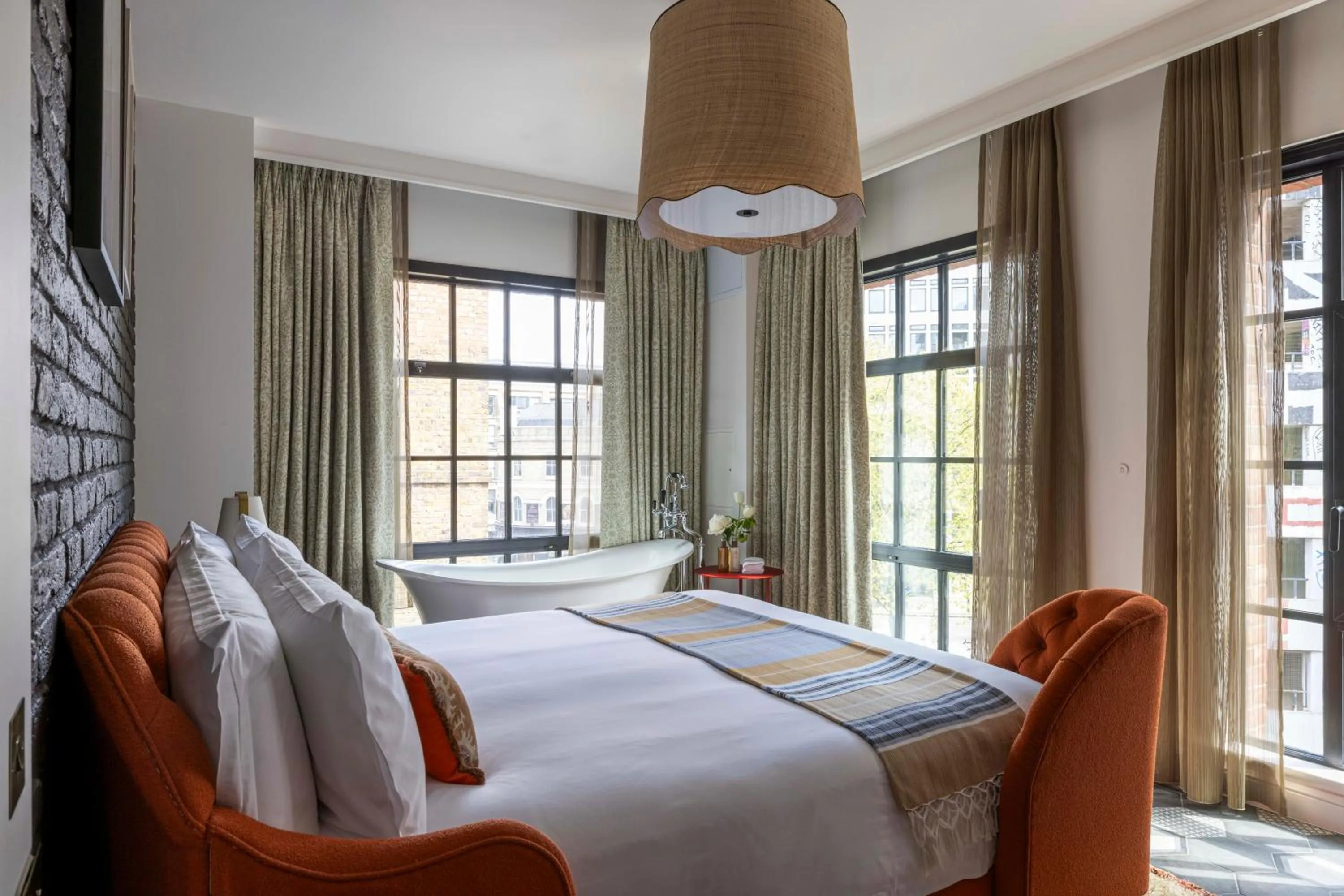 Bed in Virgin Hotels London - Shoreditch