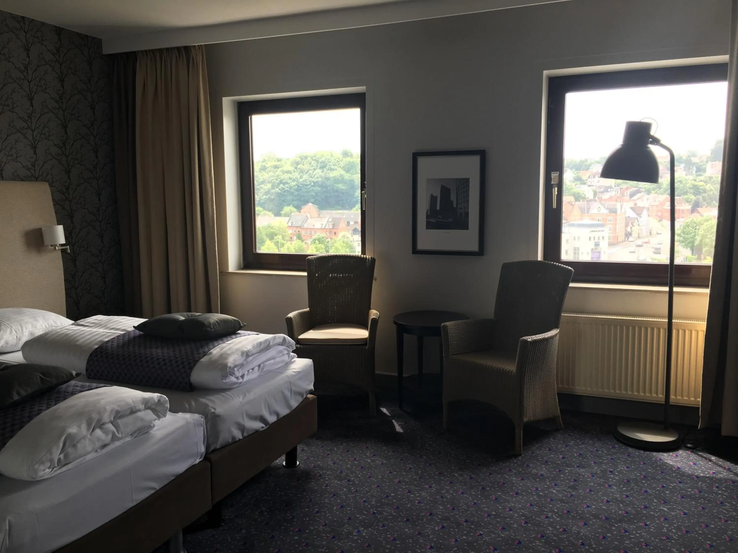 Bed in Hotel Cabinn Vejle