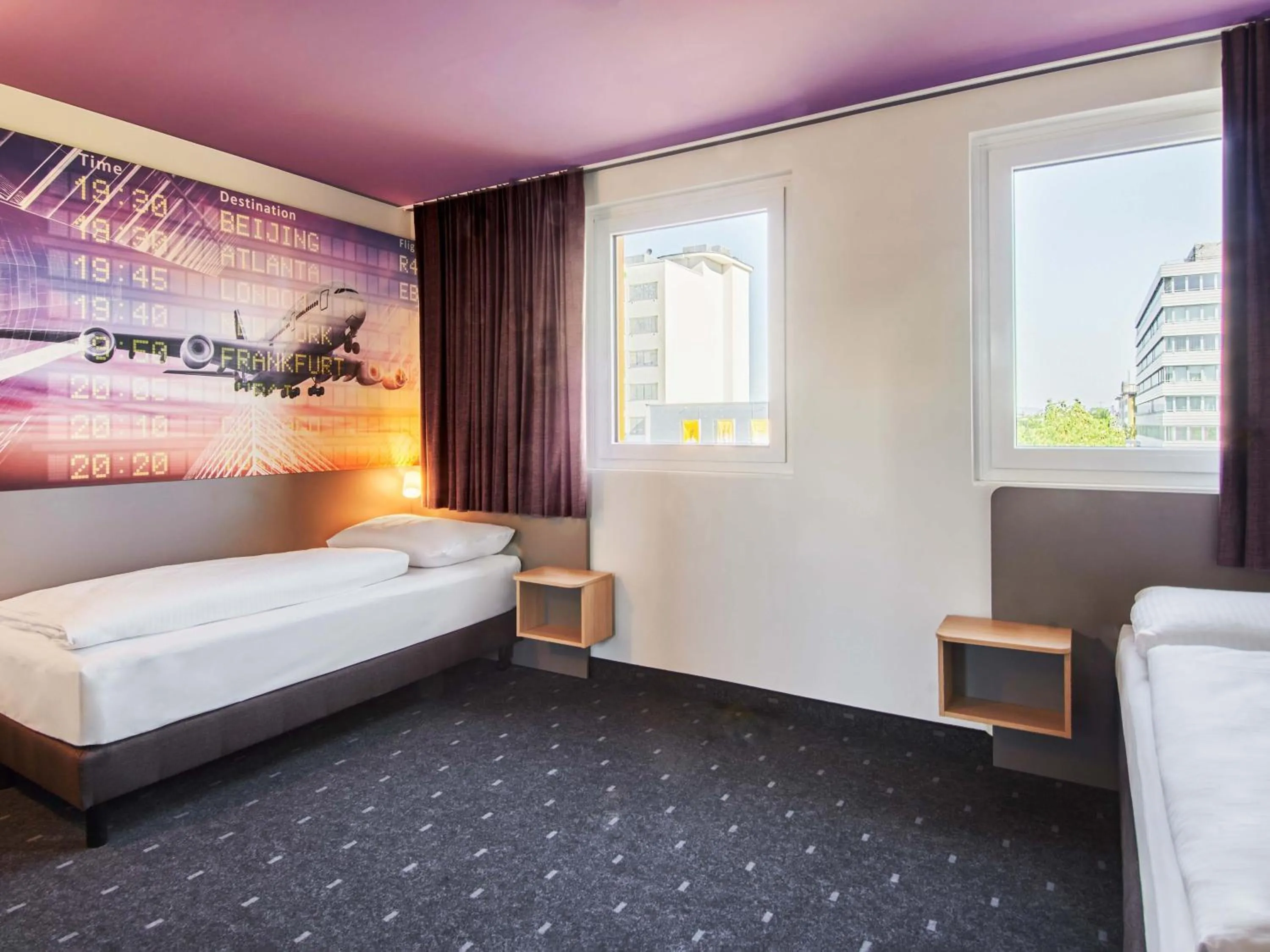 Photo of the whole room, Bed in B&B Hotel Frankfurt-Airport