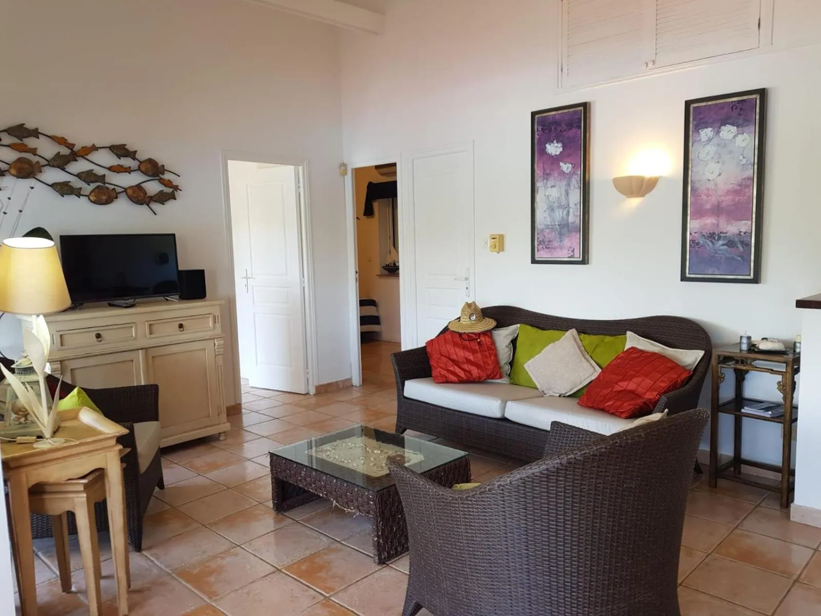 Living room in Les Balcons d'Oyster Pond