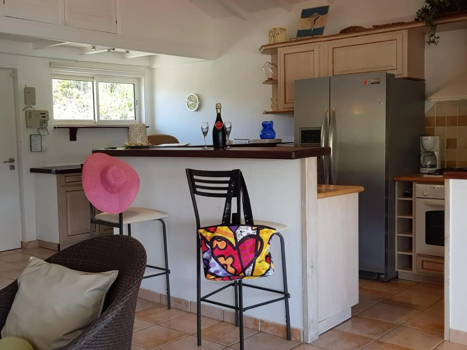 Kitchen or kitchenette in Les Balcons d'Oyster Pond