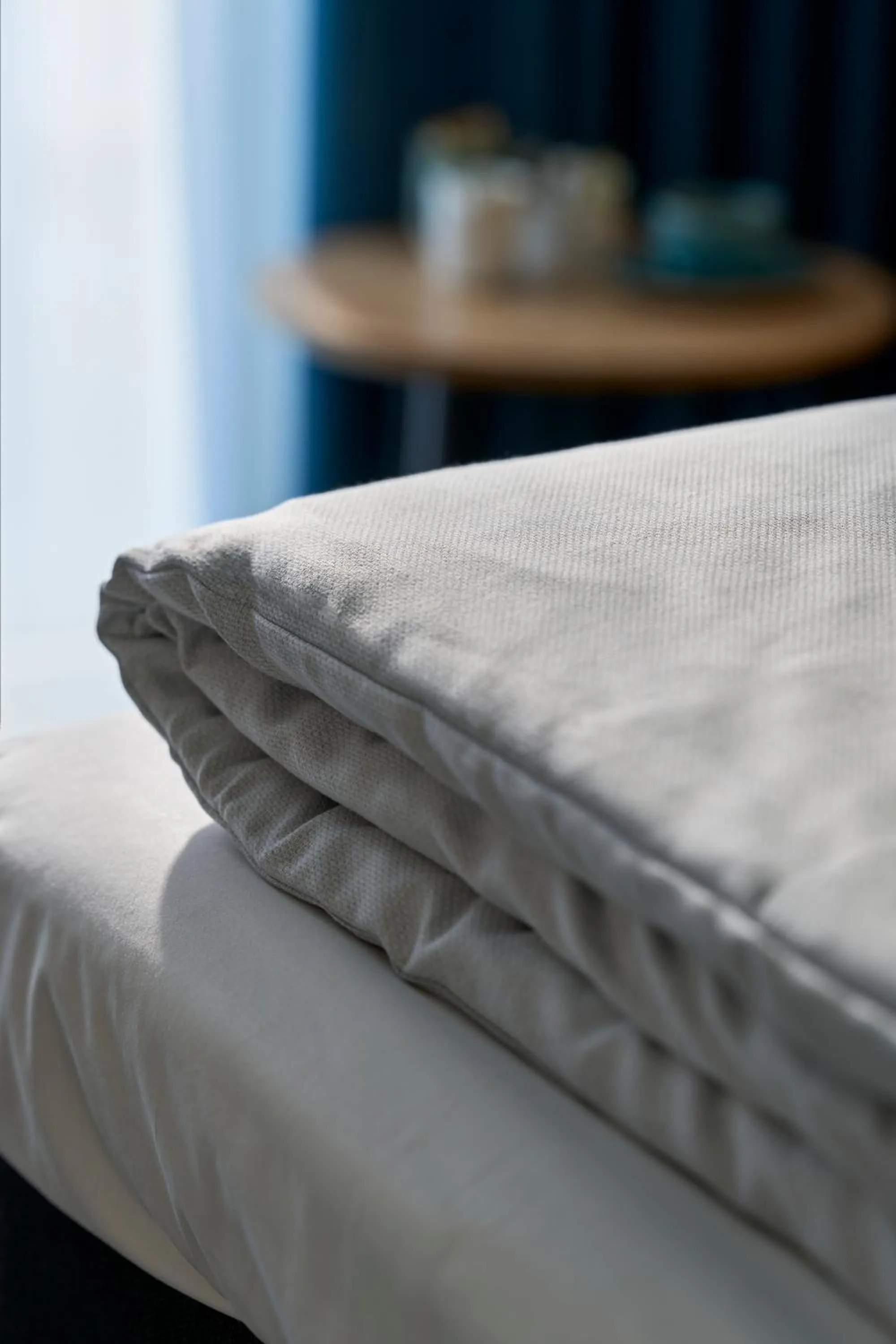 Bed in Hotel Faaborg Fjord