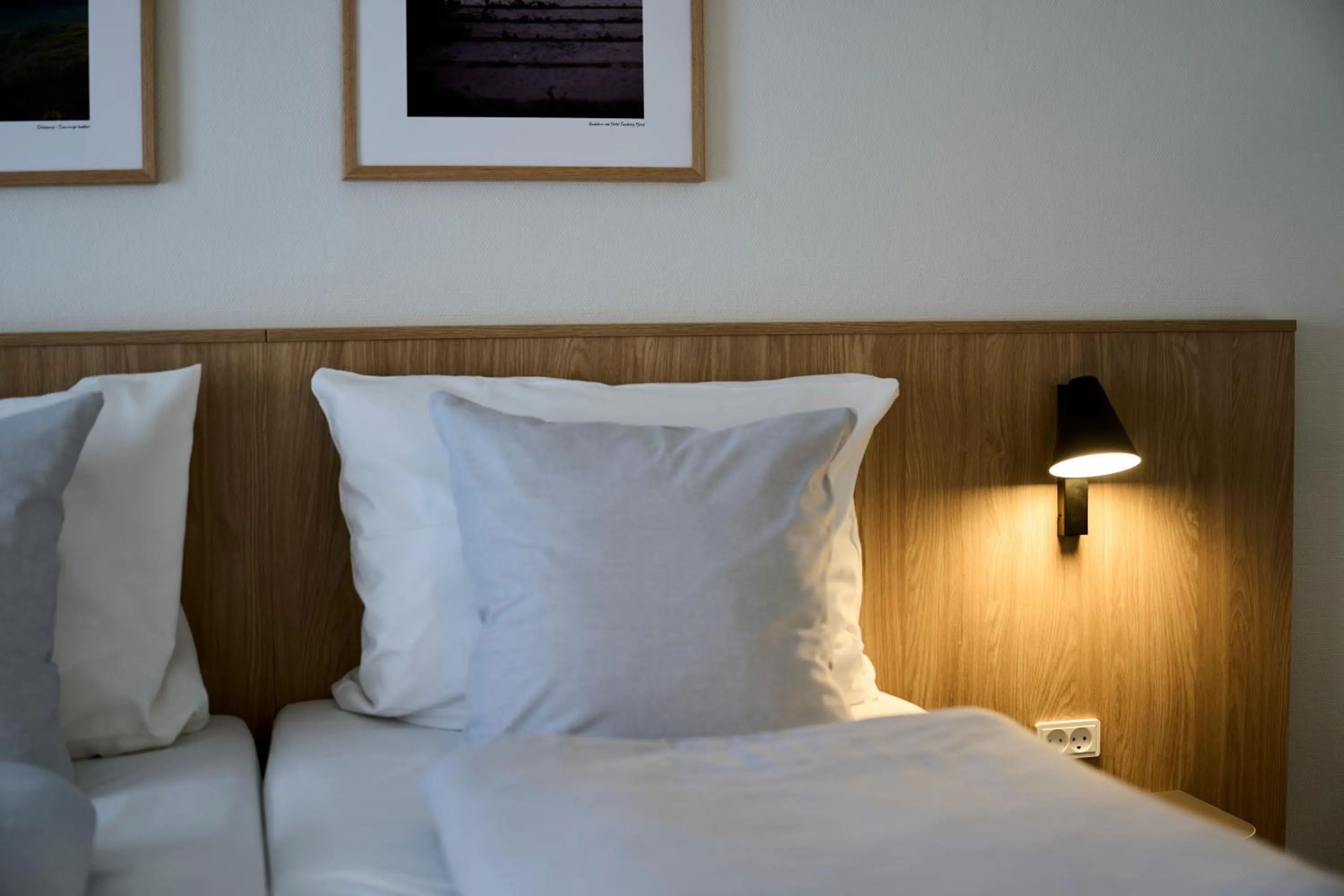 Bed in Hotel Faaborg Fjord