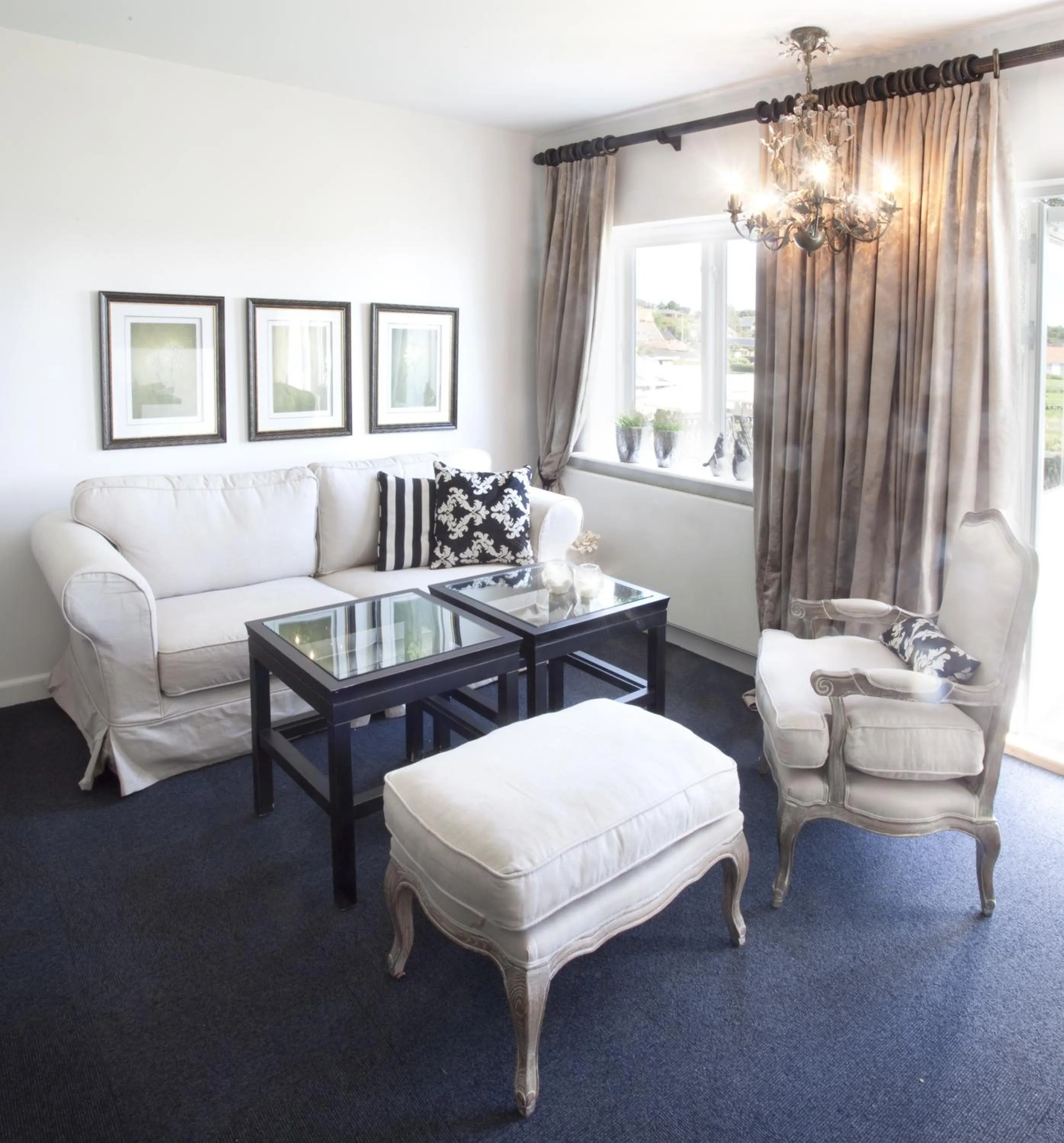 Living room in Hotel Faaborg Fjord