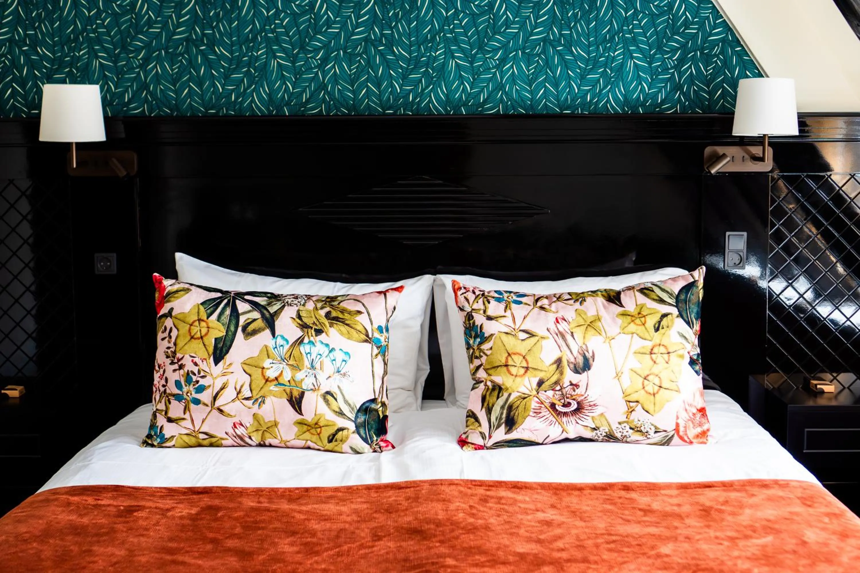 Bed in ProfilHotels Copenhagen Plaza