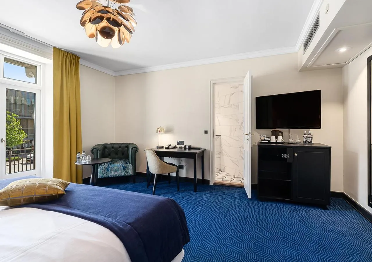 TV and multimedia, Bed in ProfilHotels Copenhagen Plaza