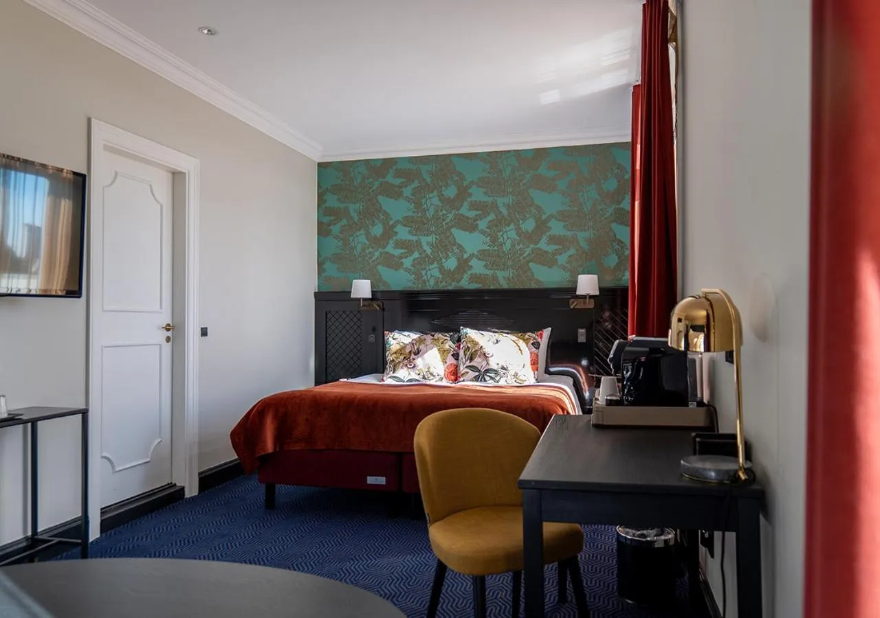 Bed in ProfilHotels Copenhagen Plaza