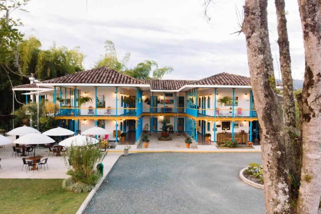 Facade/entrance in Hotel Hacienda Santa Clara