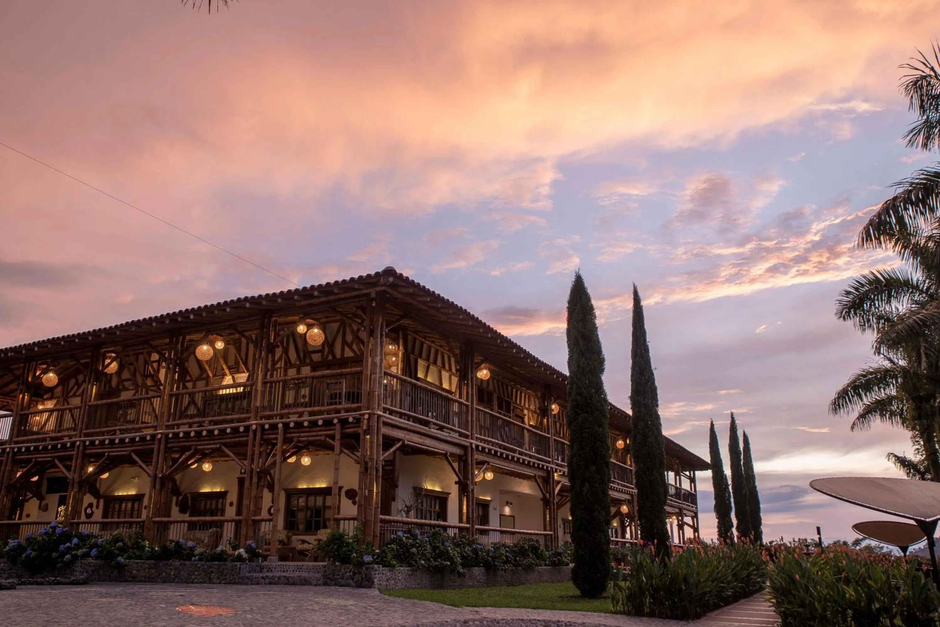 Sunset in Hotel Casa San Carlos Lodge Pereira