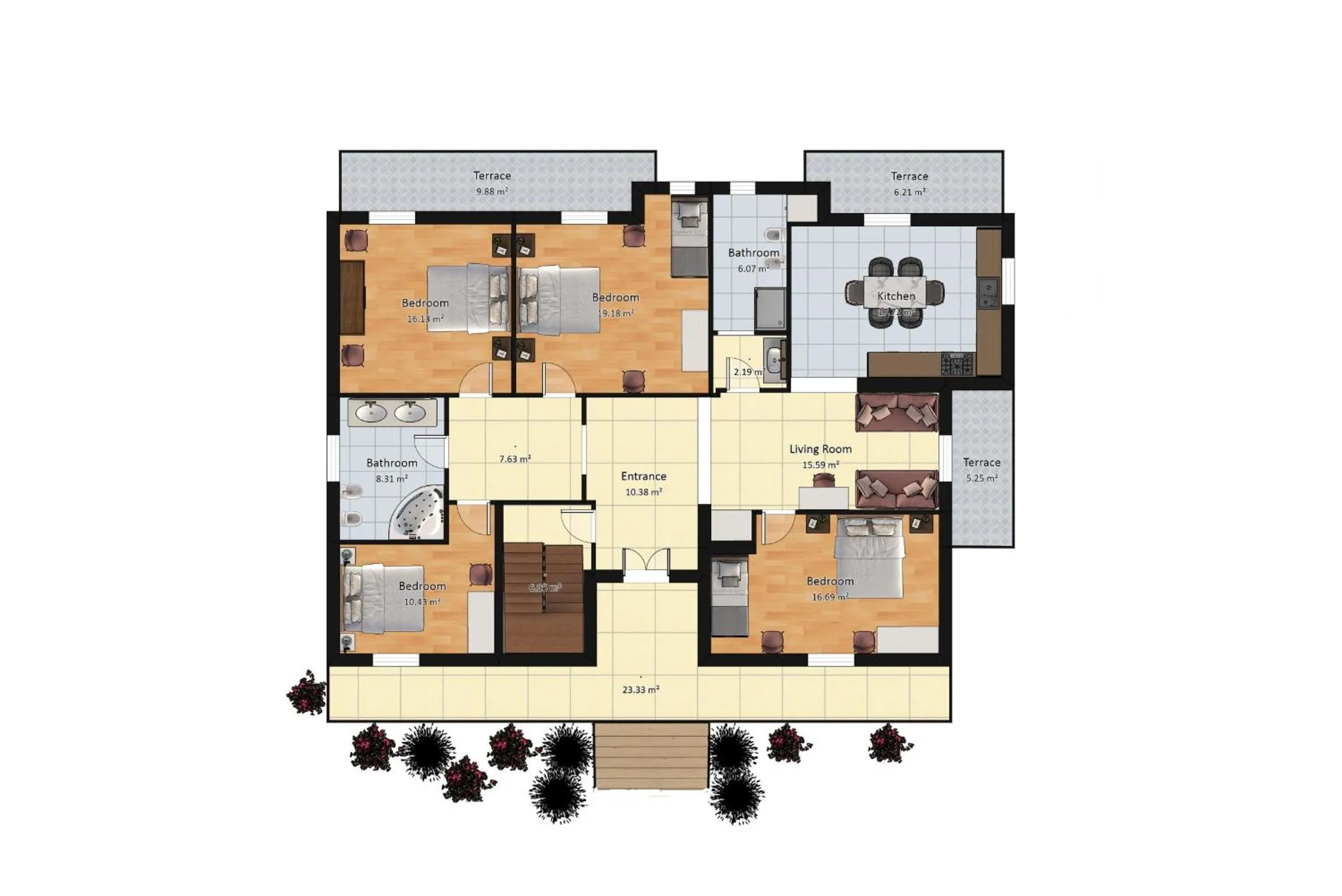 Floor plan in Villa La Quiete