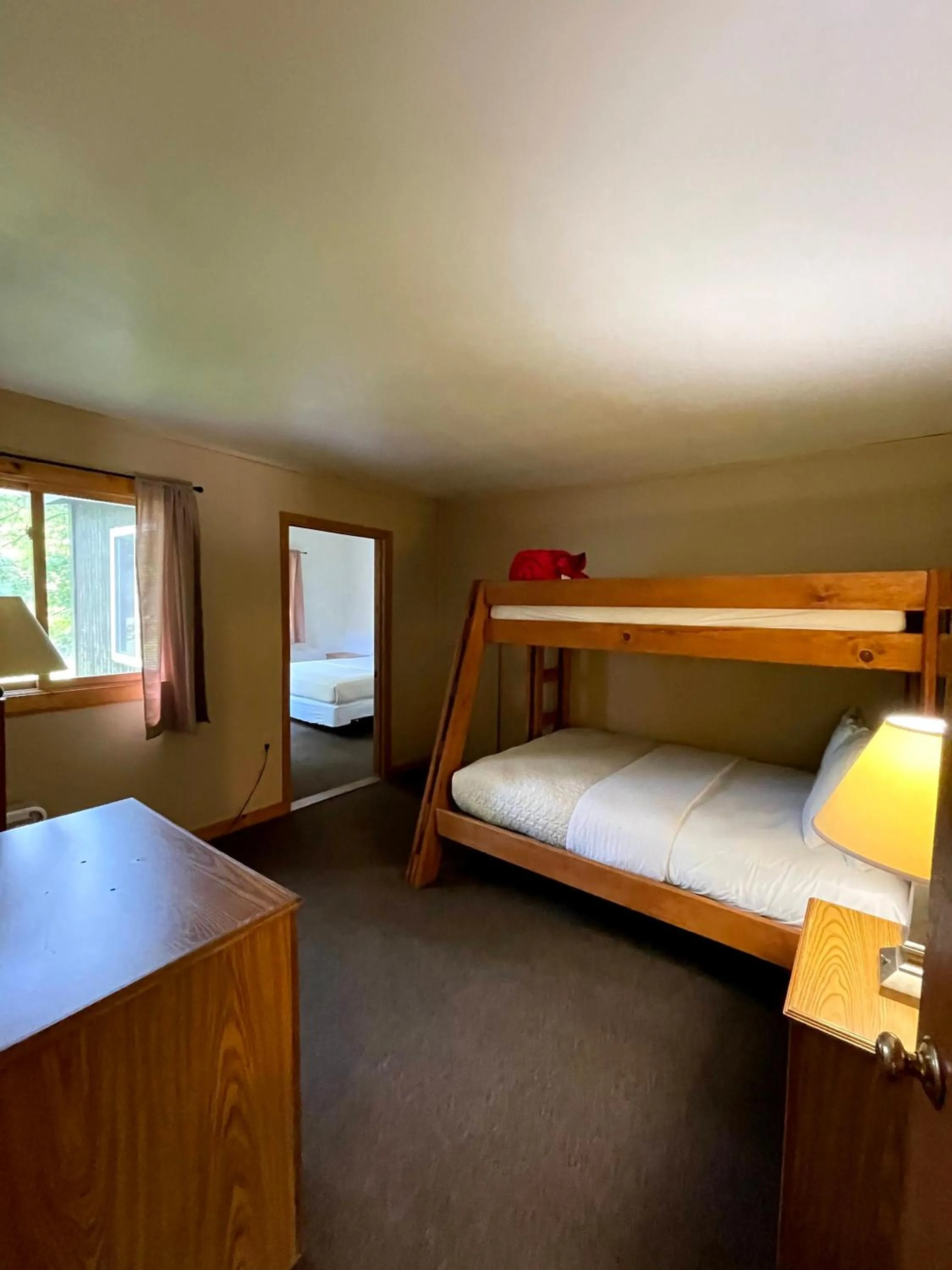 Bed in Hanging Horn Lakeside Resort