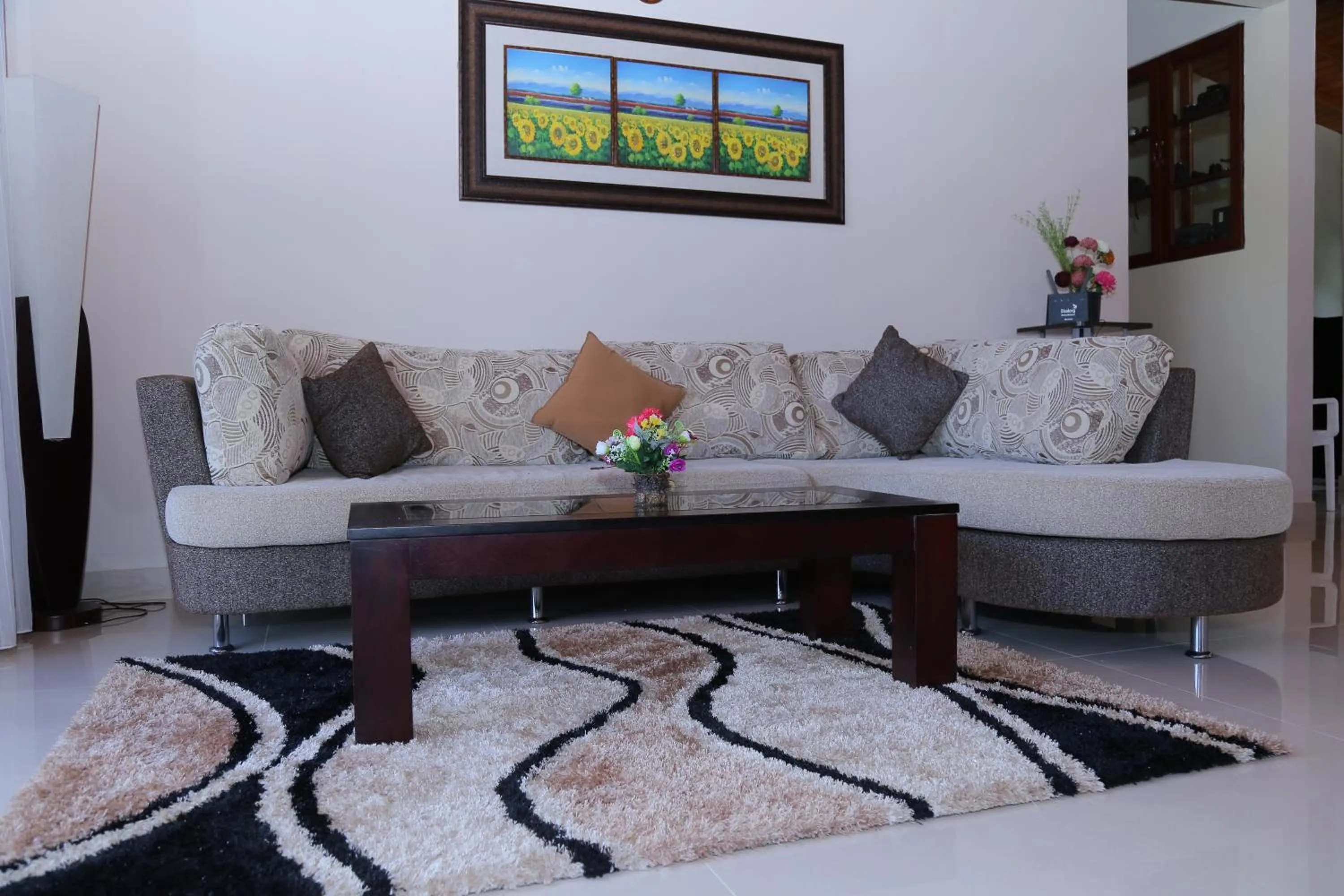 Communal lounge/ TV room in The Springfields Kandy Previously Madara Residence Kandy