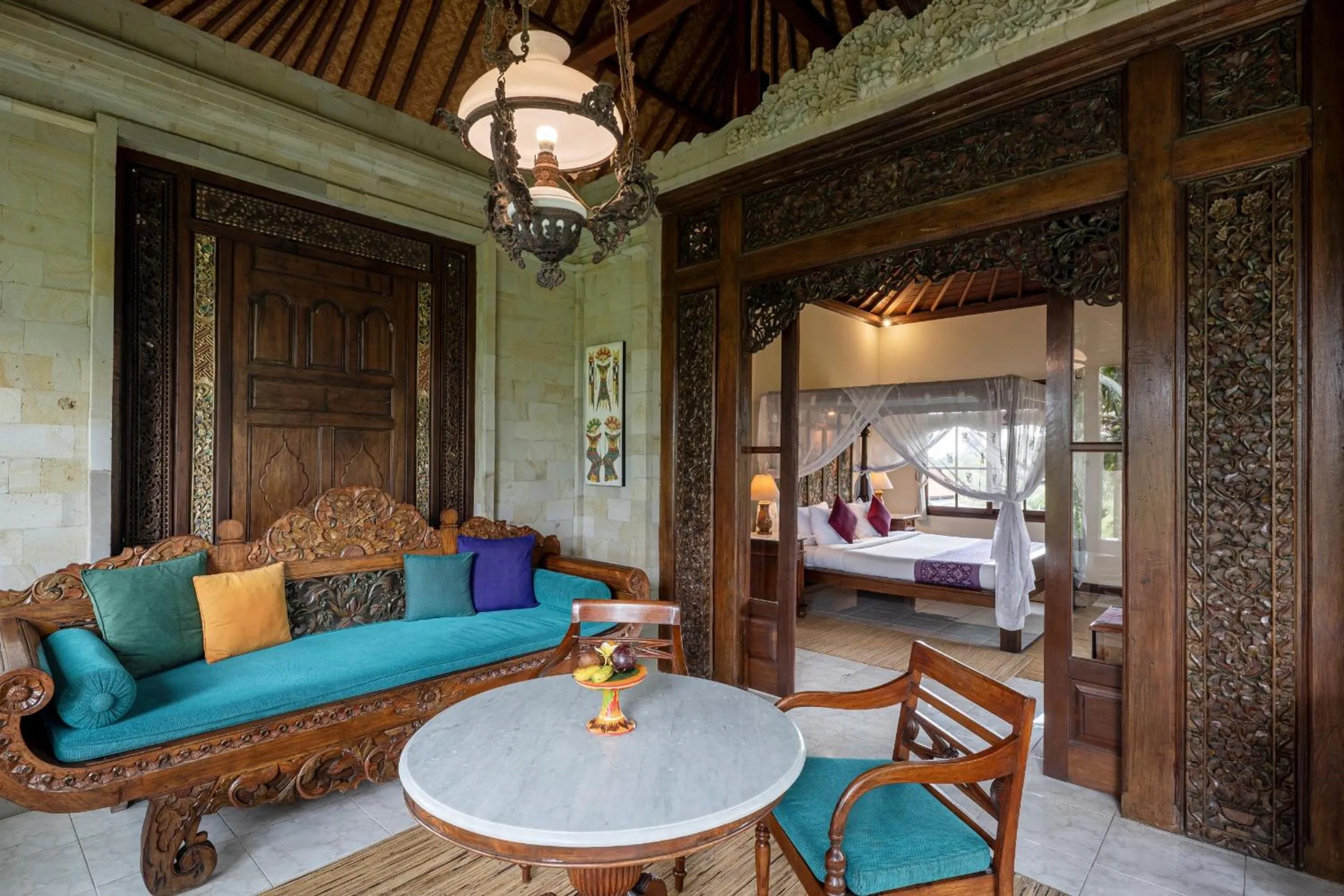 Balcony/Terrace, Bed in Alam Jiwa Ubud