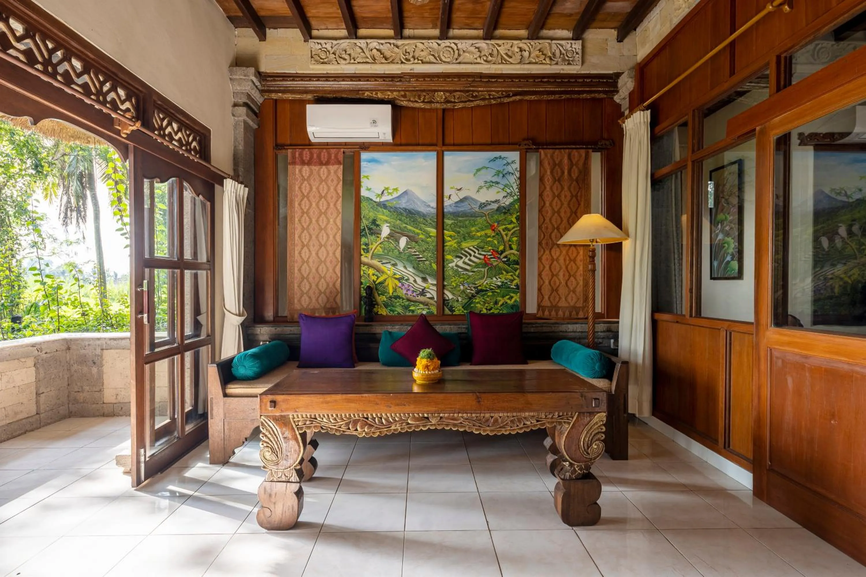 Seating area in Alam Jiwa Ubud