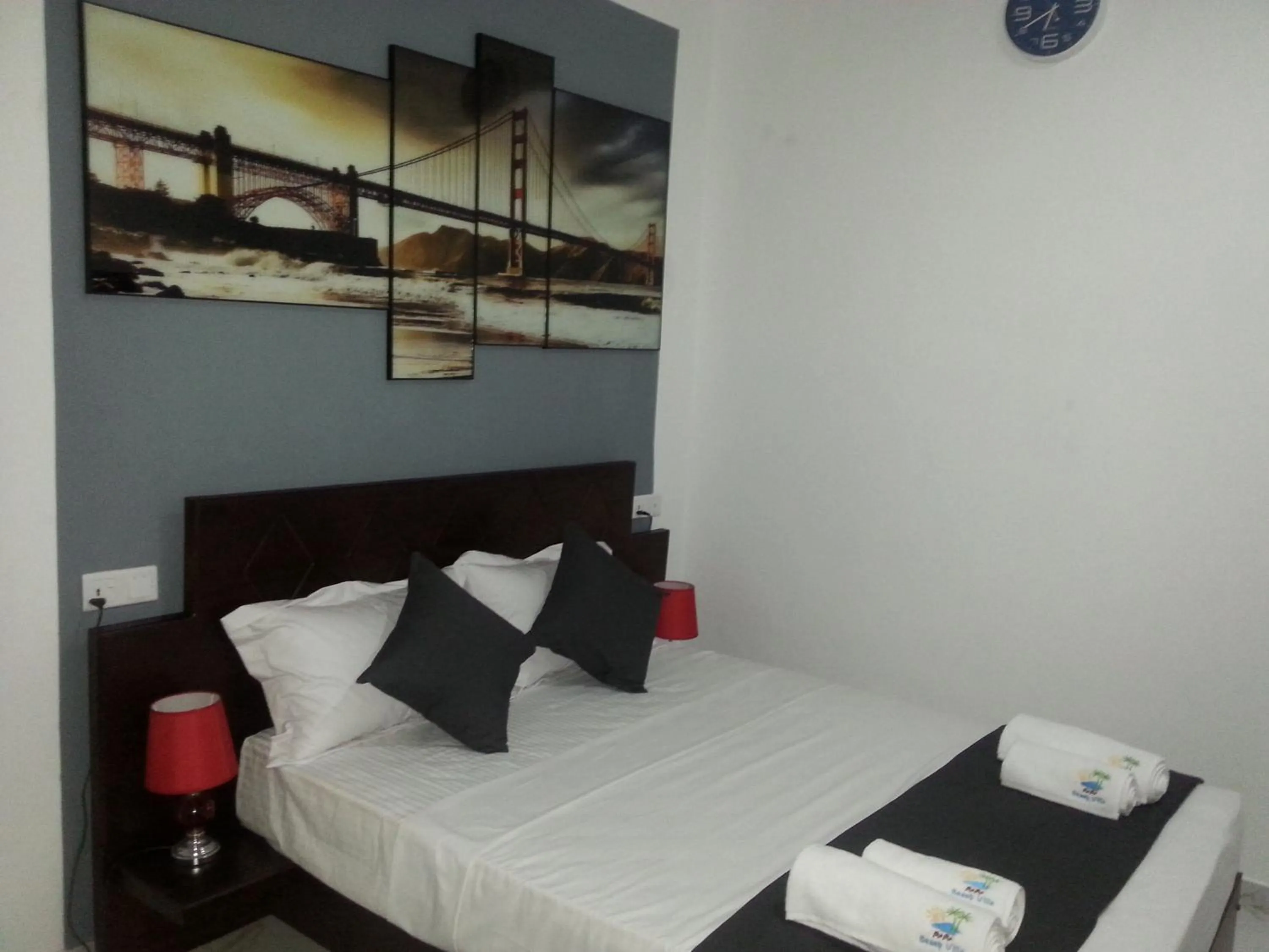 Bed in Mama Beach Villa