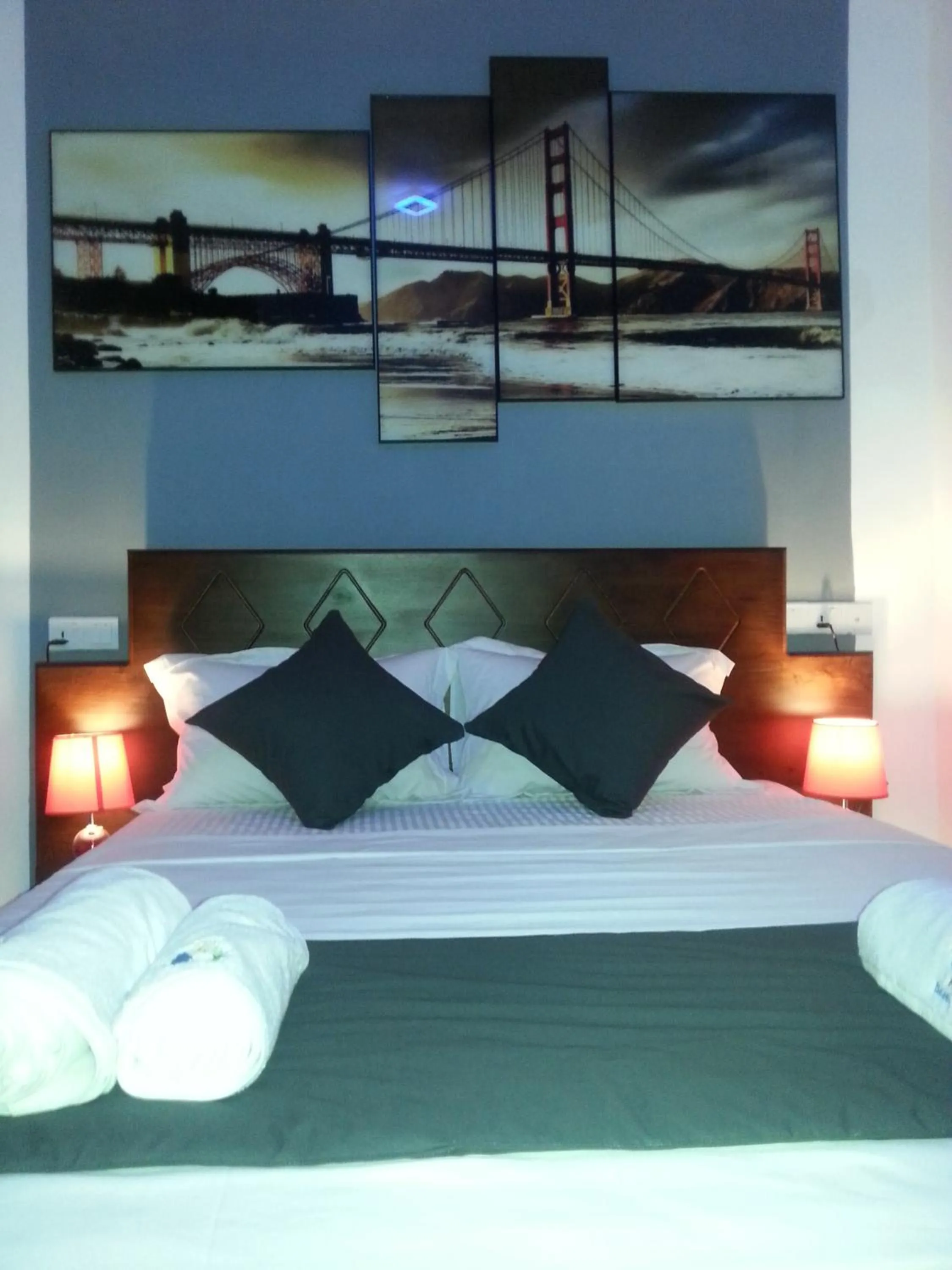 Bed in Mama Beach Villa