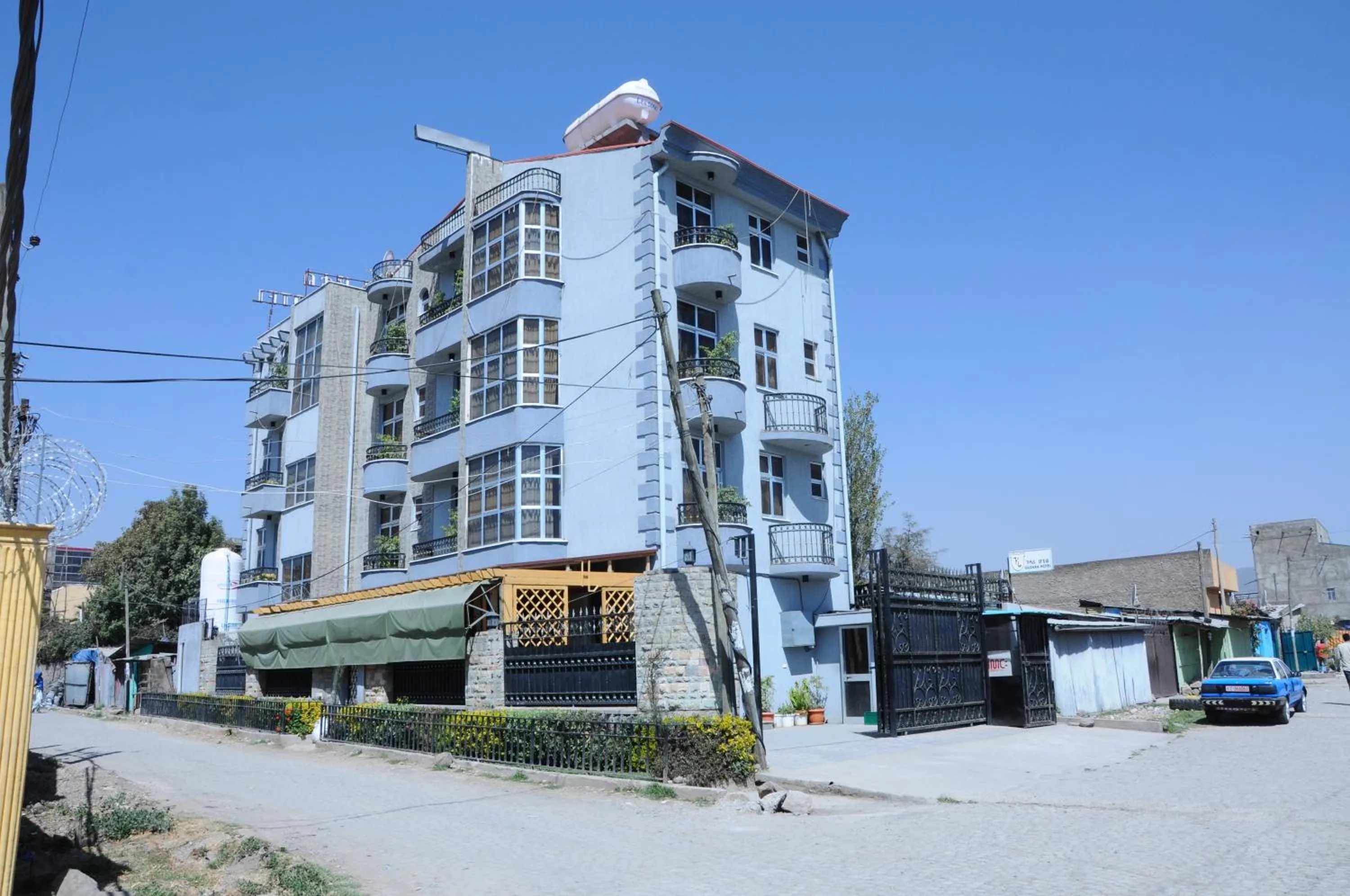Facade/entrance in Guzara Hotel Addis