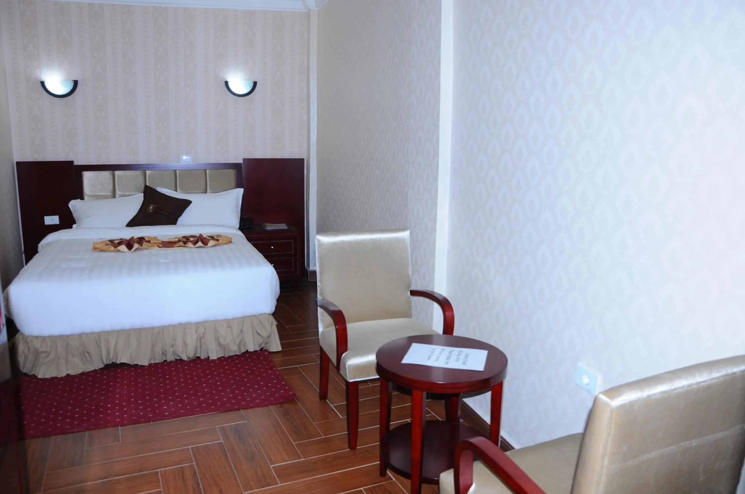 Photo of the whole room, Bed in Guzara Hotel Addis