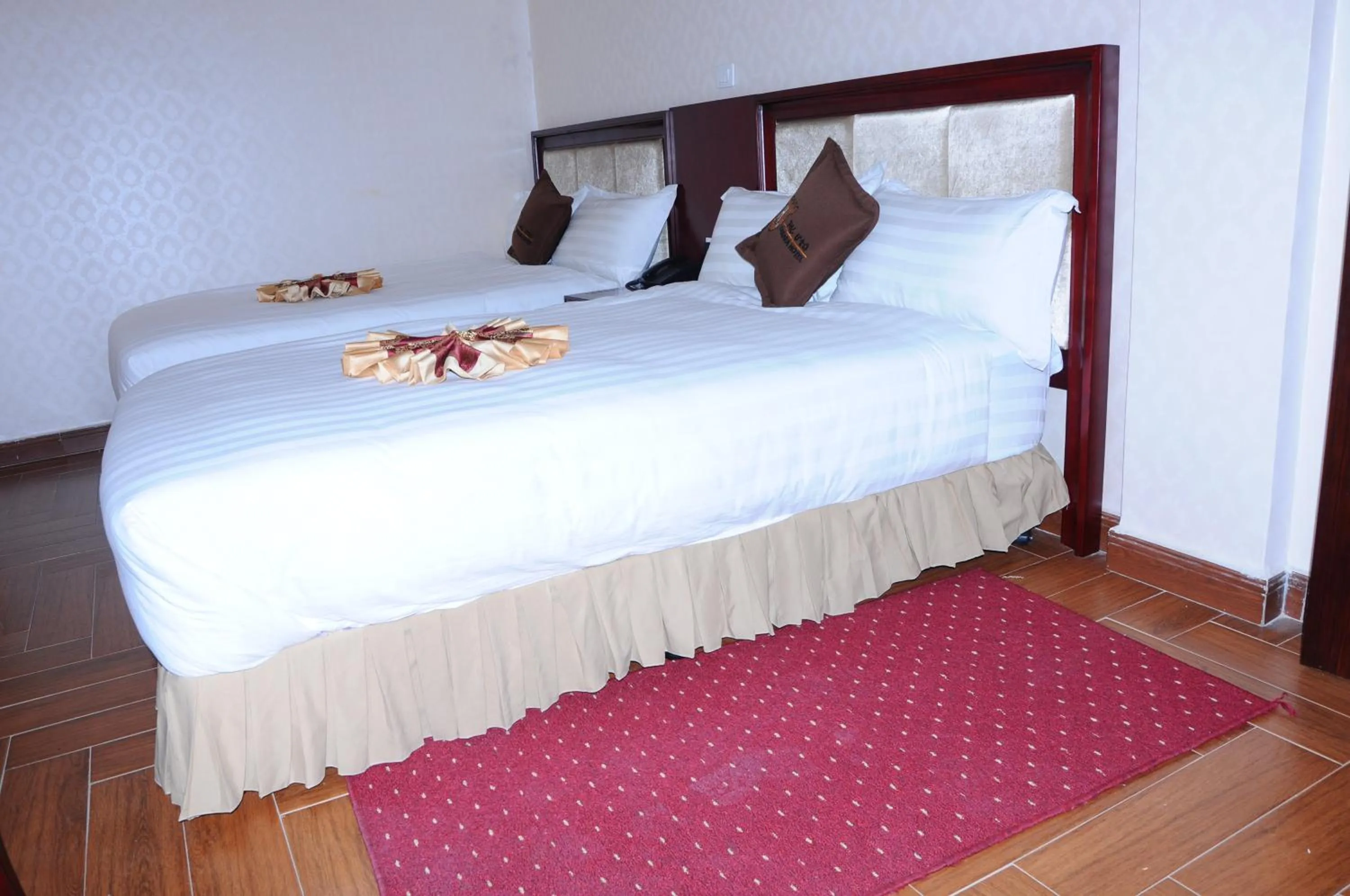 Bed in Guzara Hotel Addis