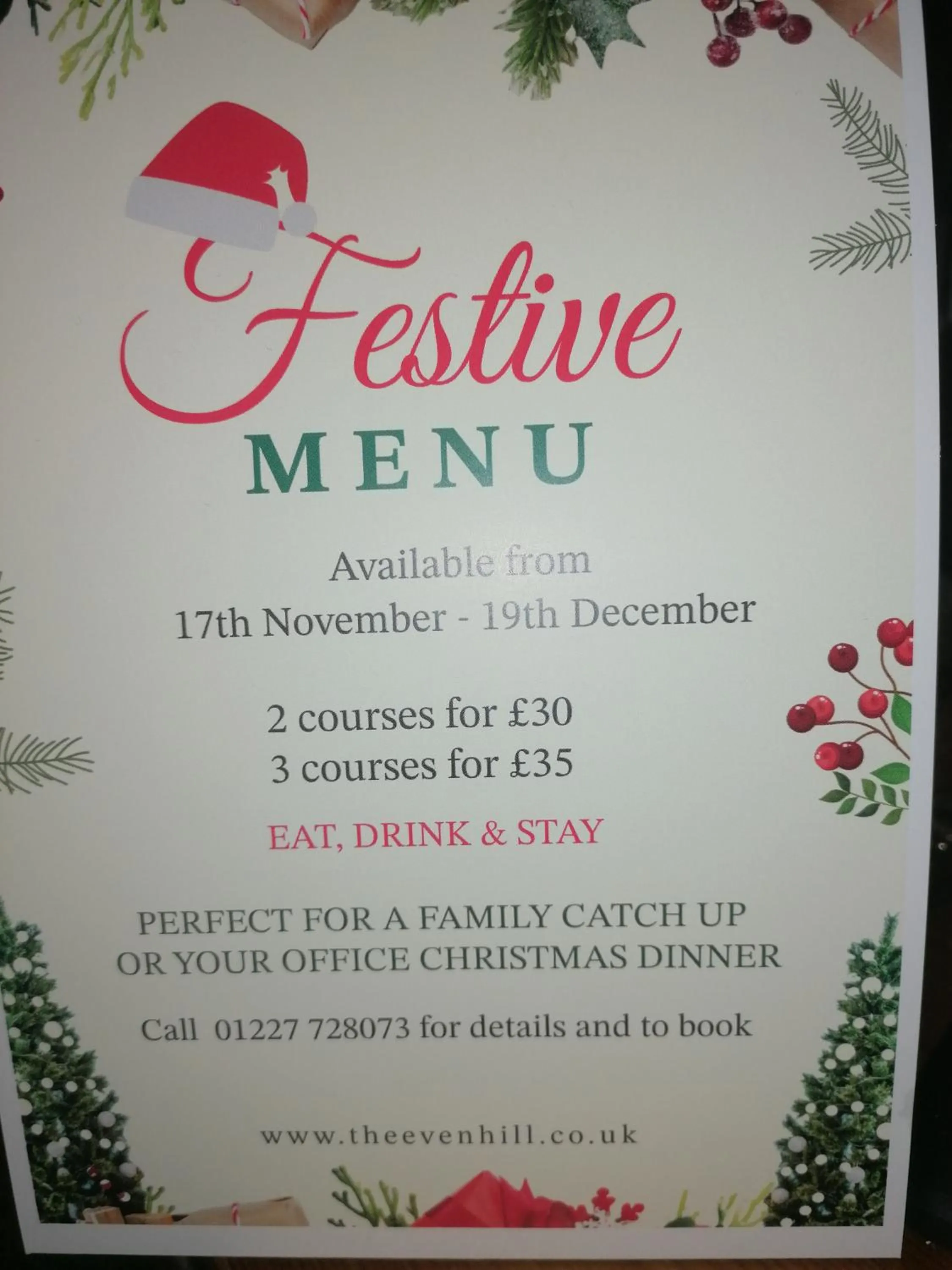 Food and drinks in The Evenhill