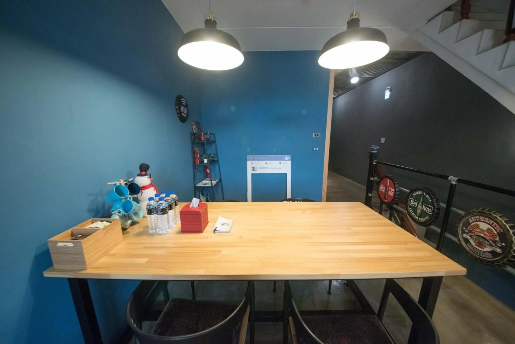 Seating area in Timing House