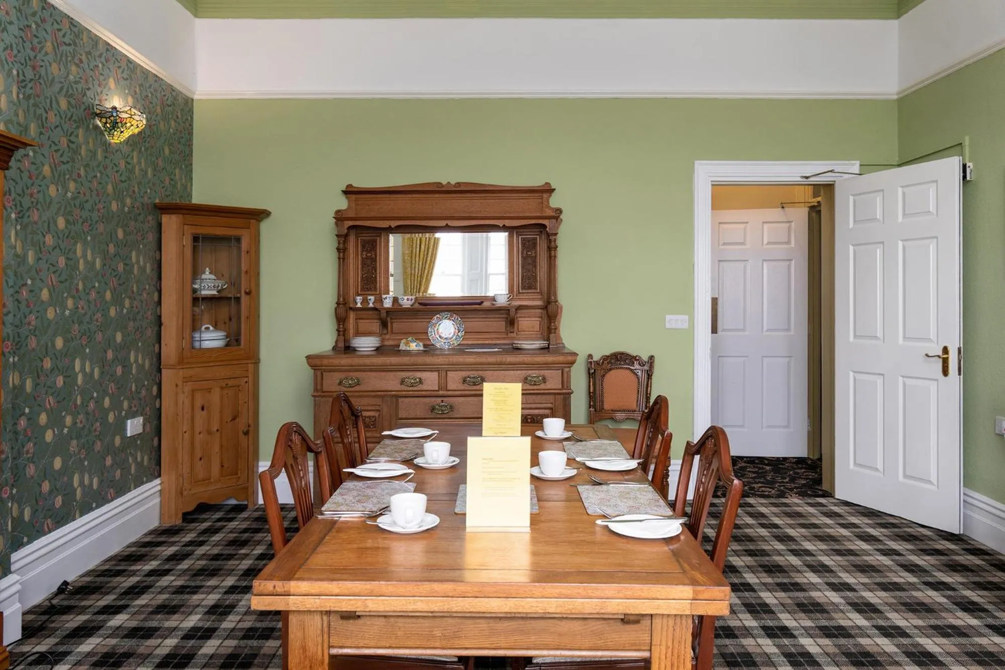 Dining area in Crown Lodge