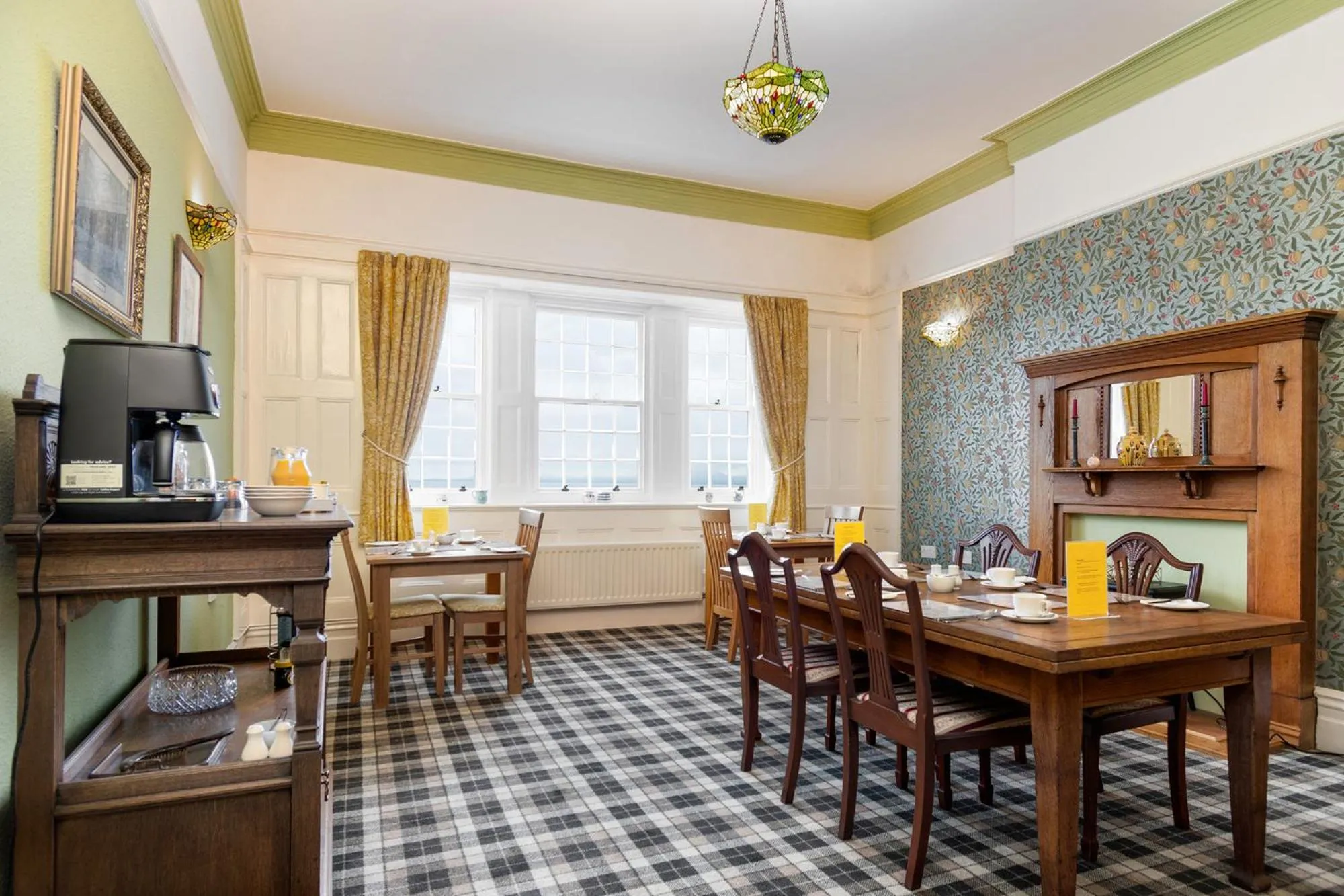 Dining area in Crown Lodge