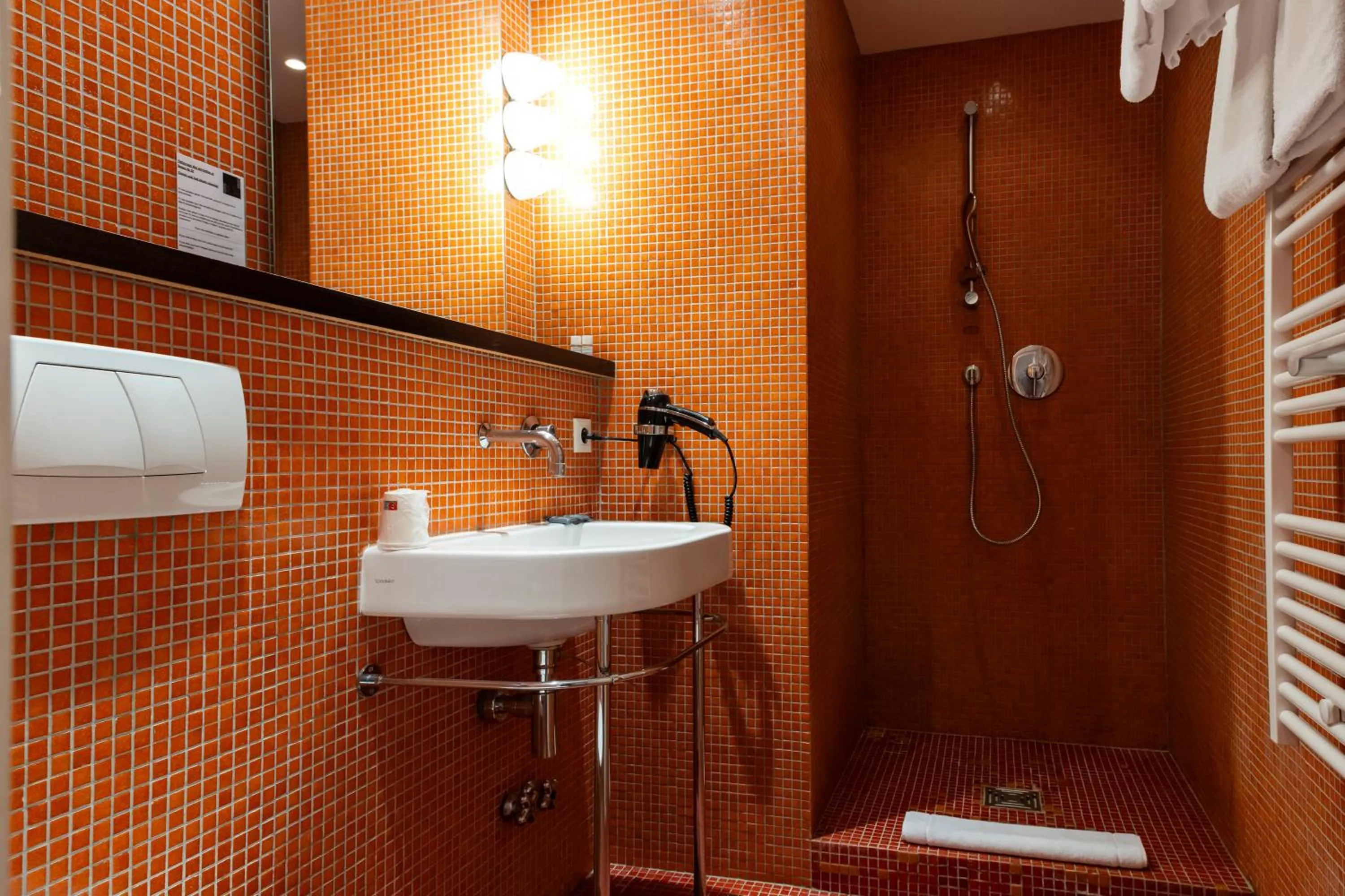 Shower in Hotel Burrhus