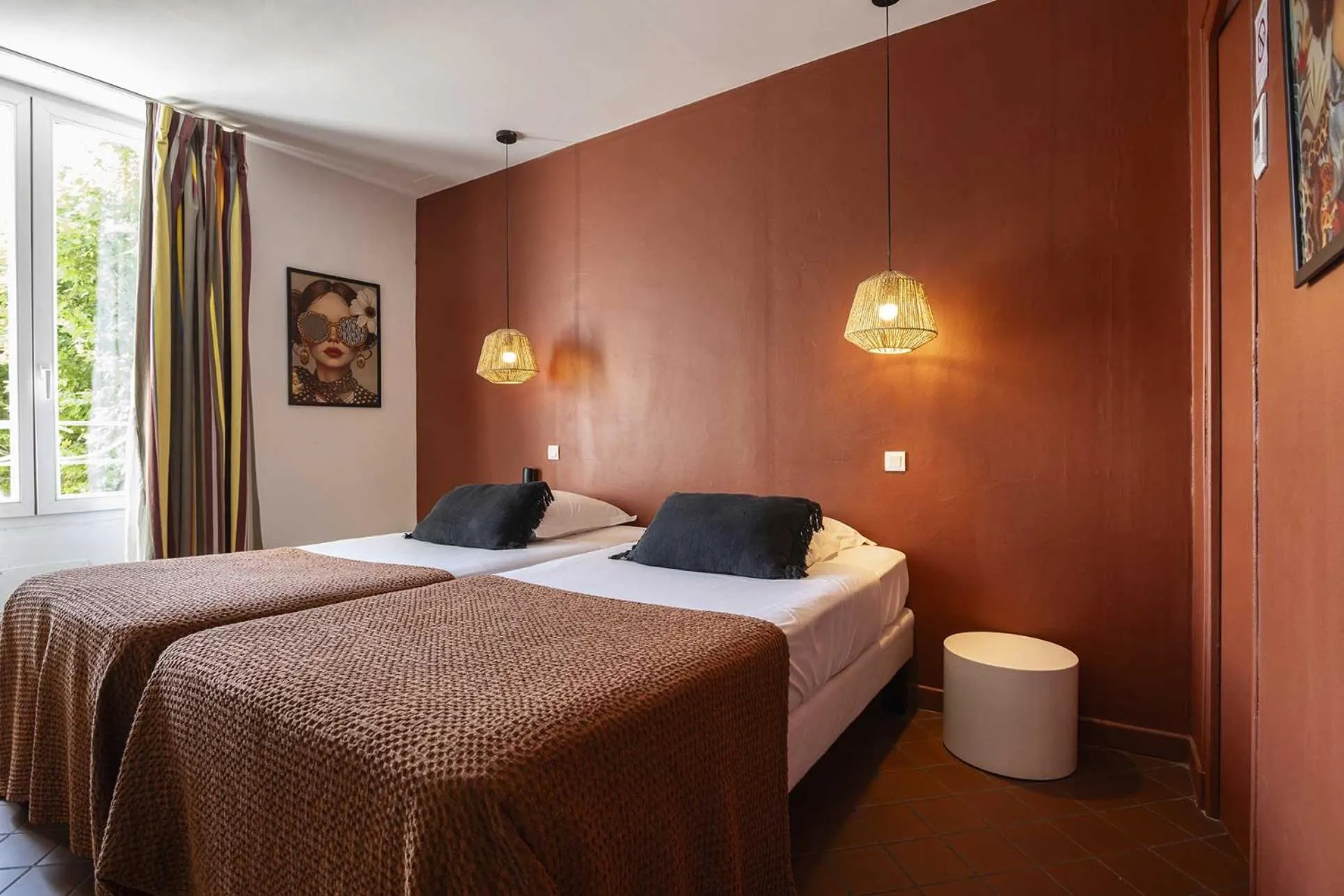 Bed in Hotel Burrhus