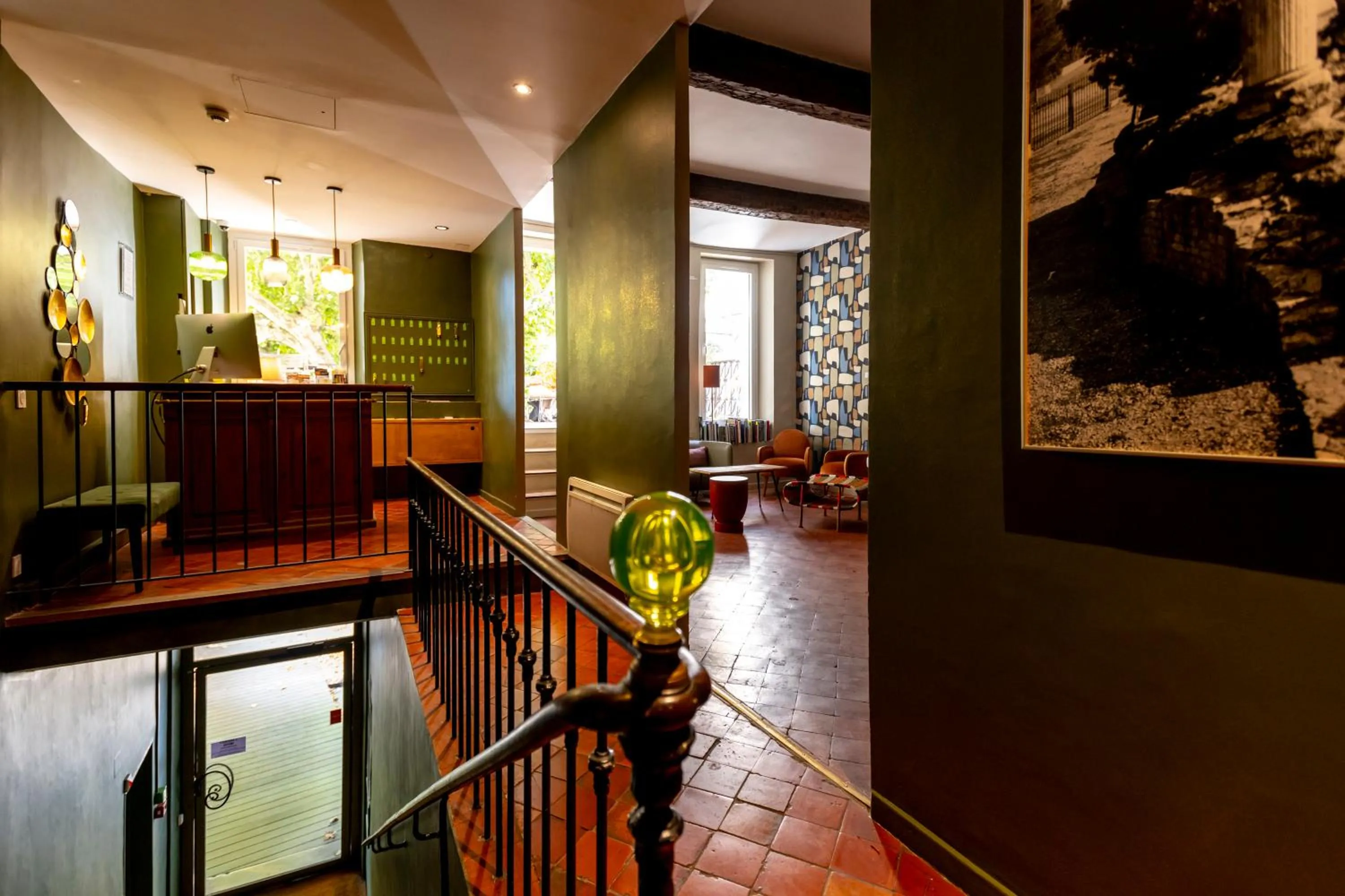 Lobby or reception in Hotel Burrhus